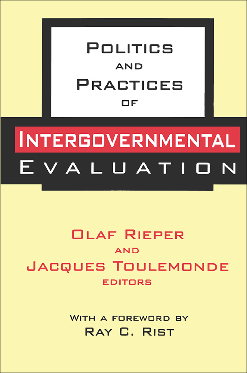 Politics and Practices of Intergovernmental Evaluation 1st Edition â€“ PDF/EPUB Version Downloadable