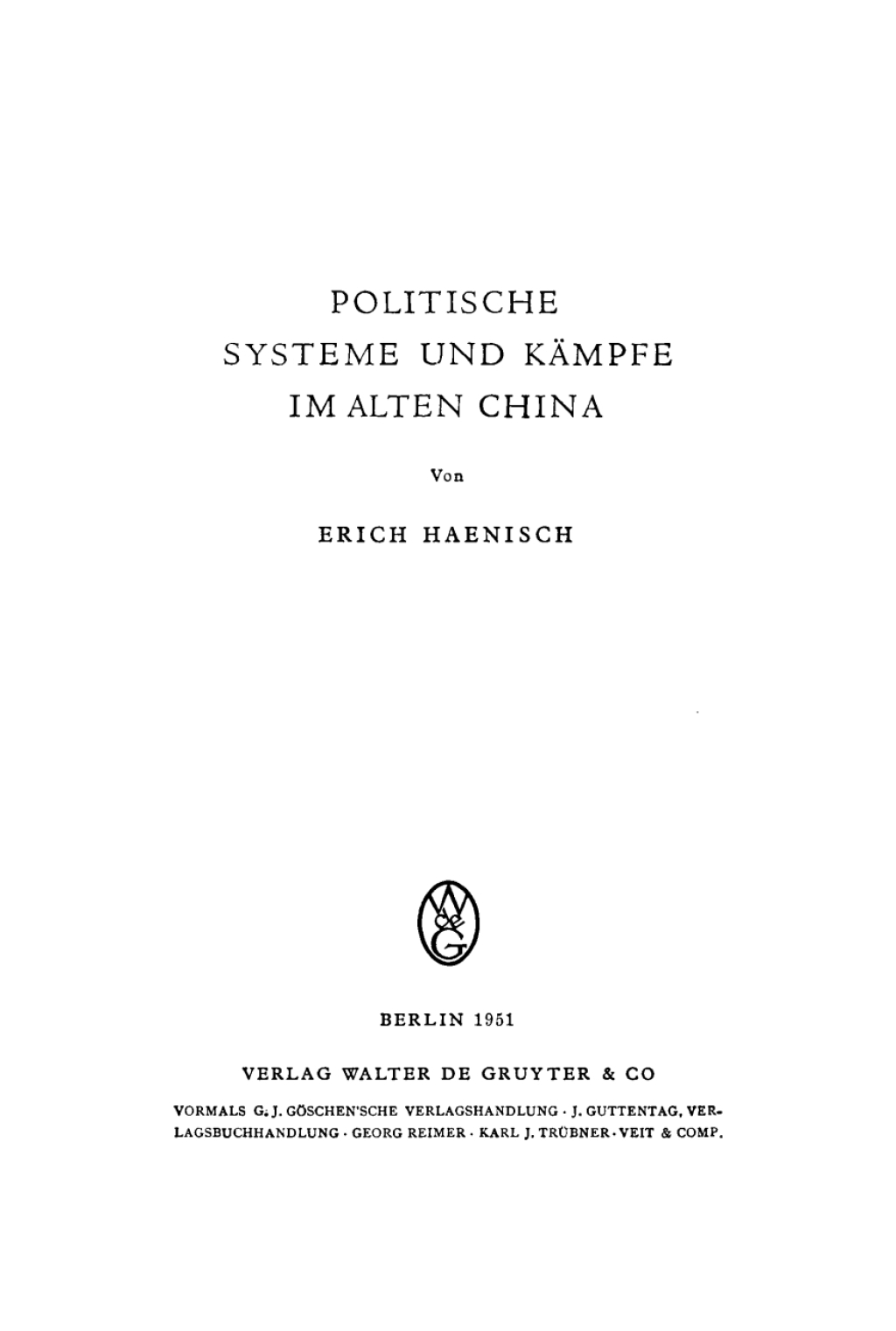 Politische Systeme und KÃ¤mpfe im alten China 1st Edition â€“ PDF/EPUB Version Downloadable