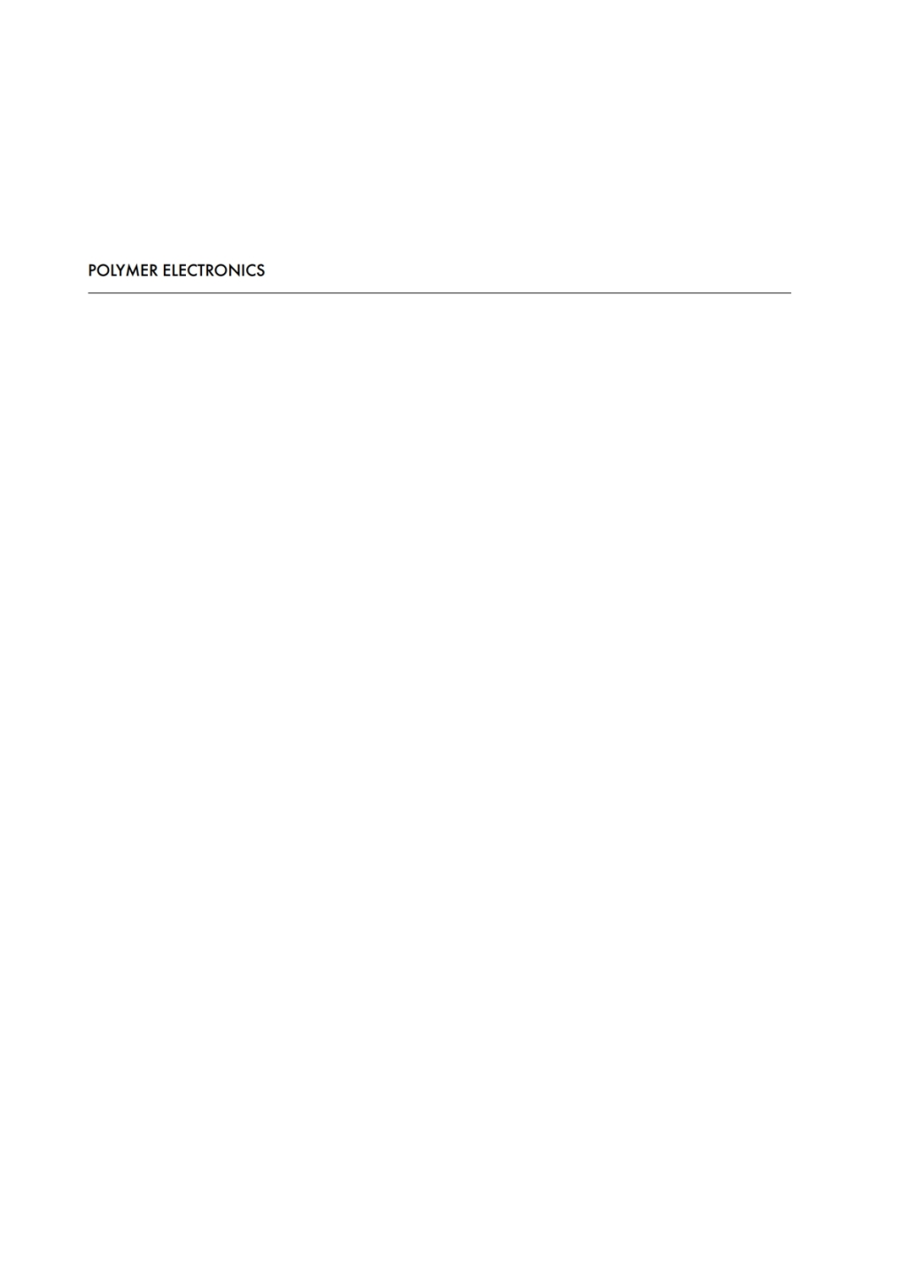 Polymer Electronics  â€“ PDF/EPUB Version Downloadable