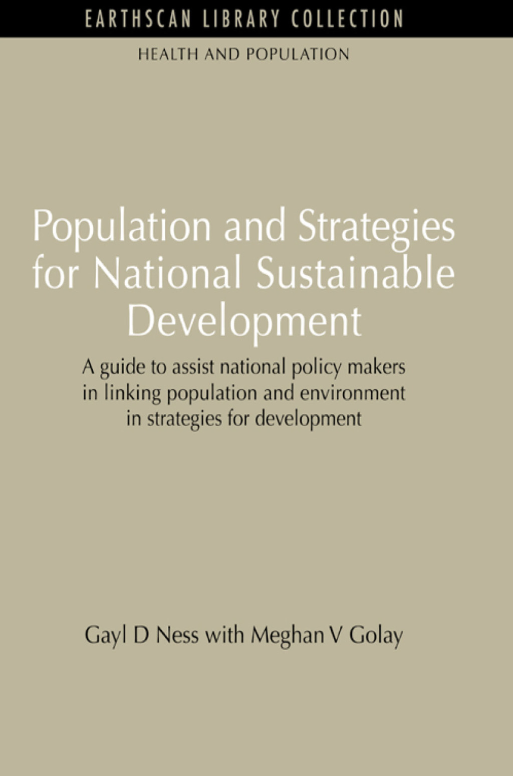 Population and Strategies for National Sustainable Development Population and Strategies for National Sustainable Development 1st Edition â€“ PDF/EPUB Version Downloadable