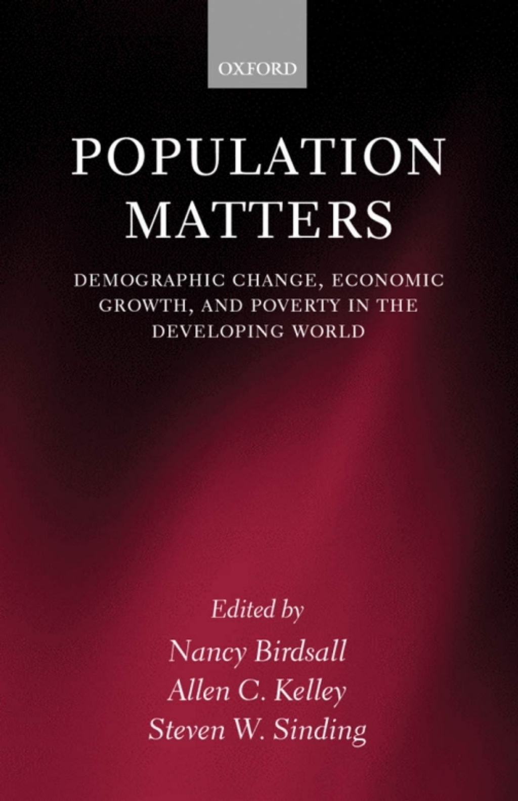 Population Matters Demographic Change, Economic Growth, and Poverty in the Developing World 1st Edition â€“ PDF/EPUB Version Downloadable
