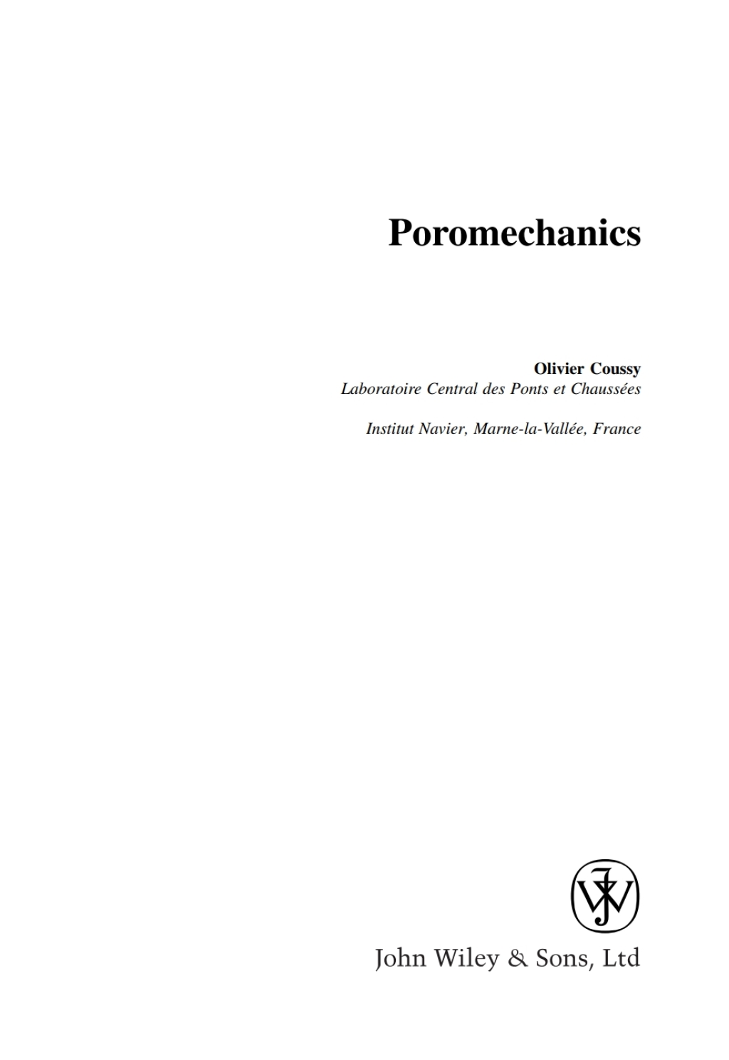 Poromechanics 1st Edition â€“ PDF/EPUB Version Downloadable