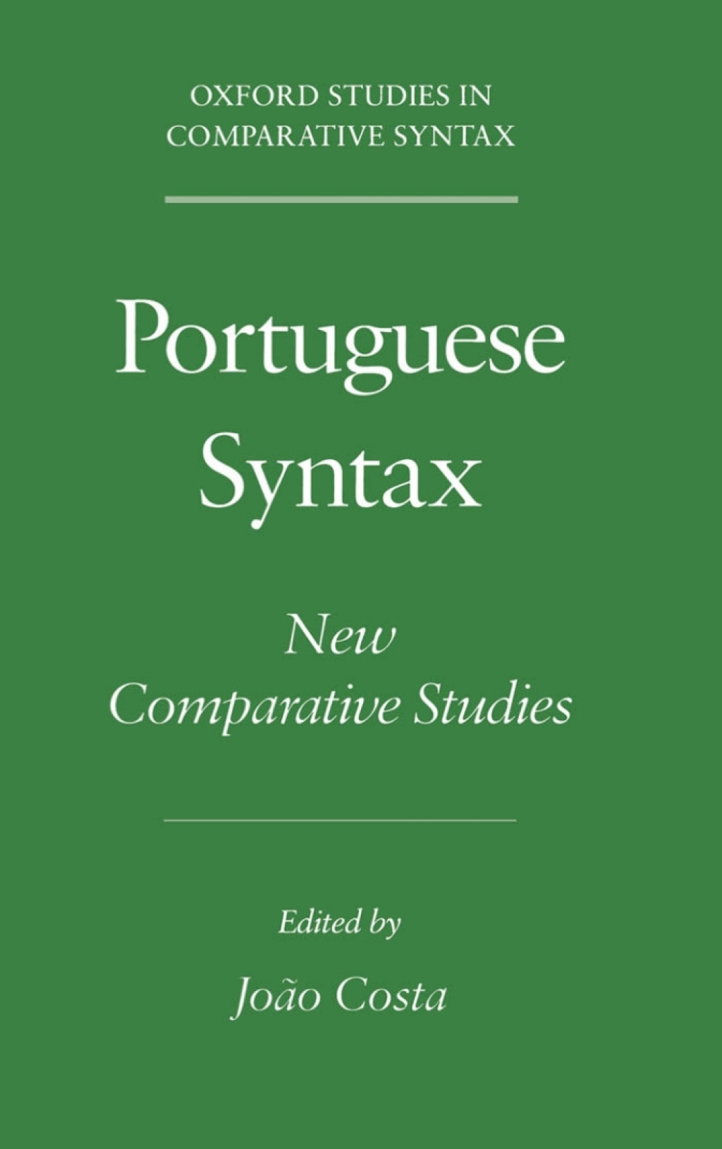 Portuguese Syntax New Comparative Studies 1st Edition â€“ PDF/EPUB Version Downloadable
