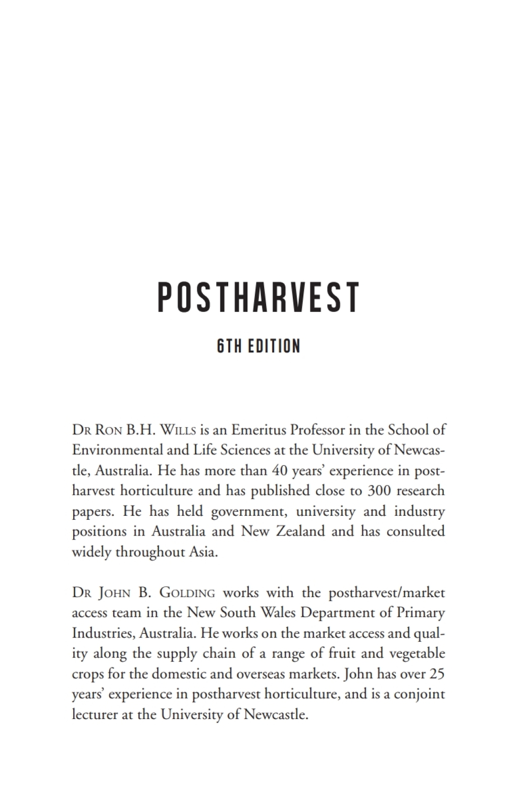 Postharvest An Introduction to the Physiology and Handling of Fruit and Vegetables 6th Edition â€“ PDF/EPUB Version Downloadable