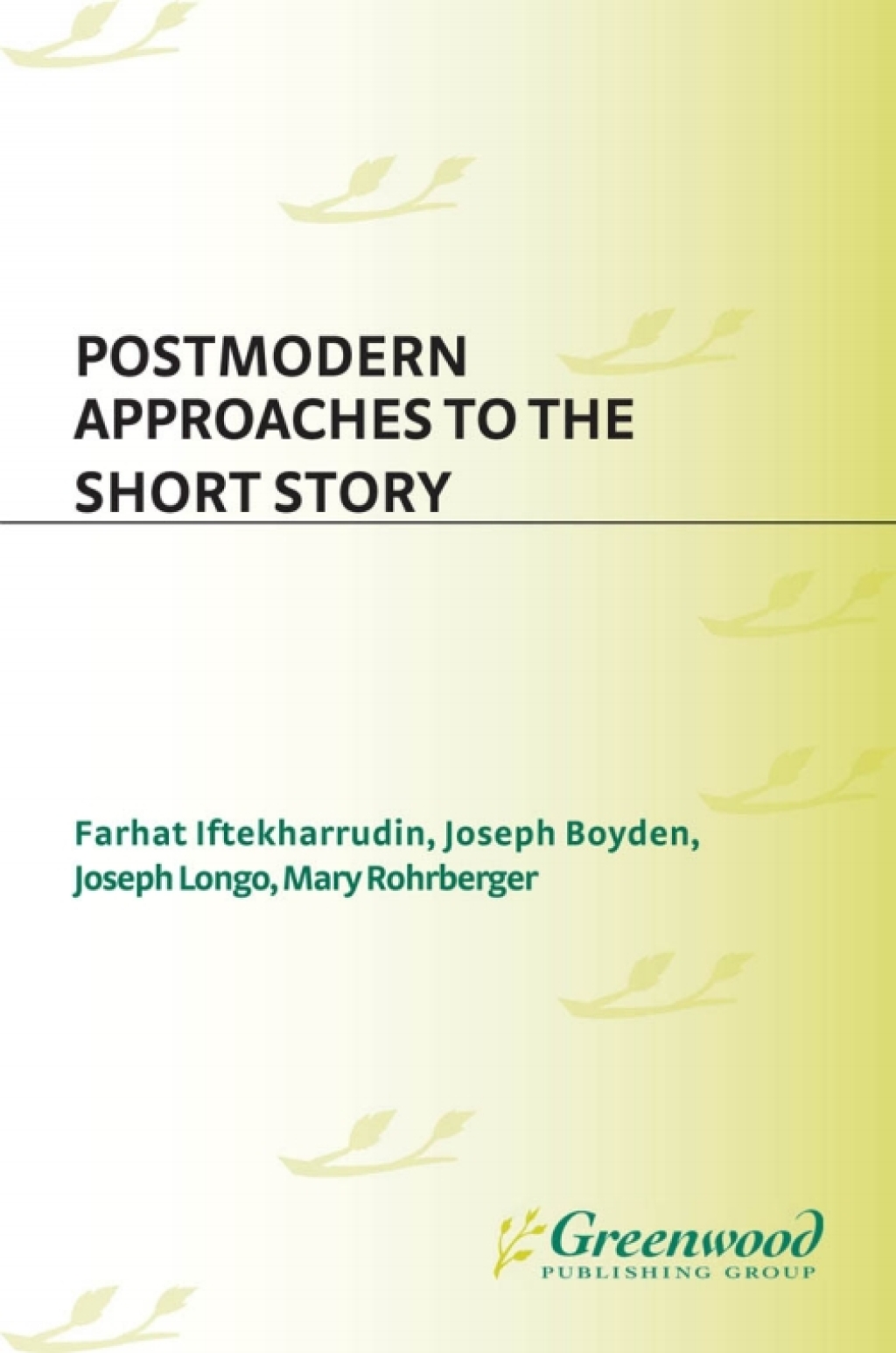 Postmodern Approaches to the Short Story 1st Edition â€“ PDF/EPUB Version Downloadable