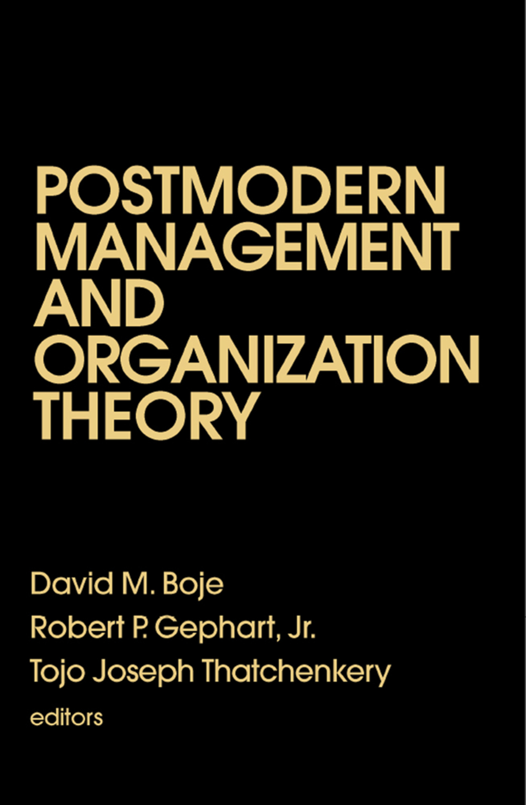 Postmodern Management and Organization Theory 1st Edition â€“ PDF/EPUB Version Downloadable