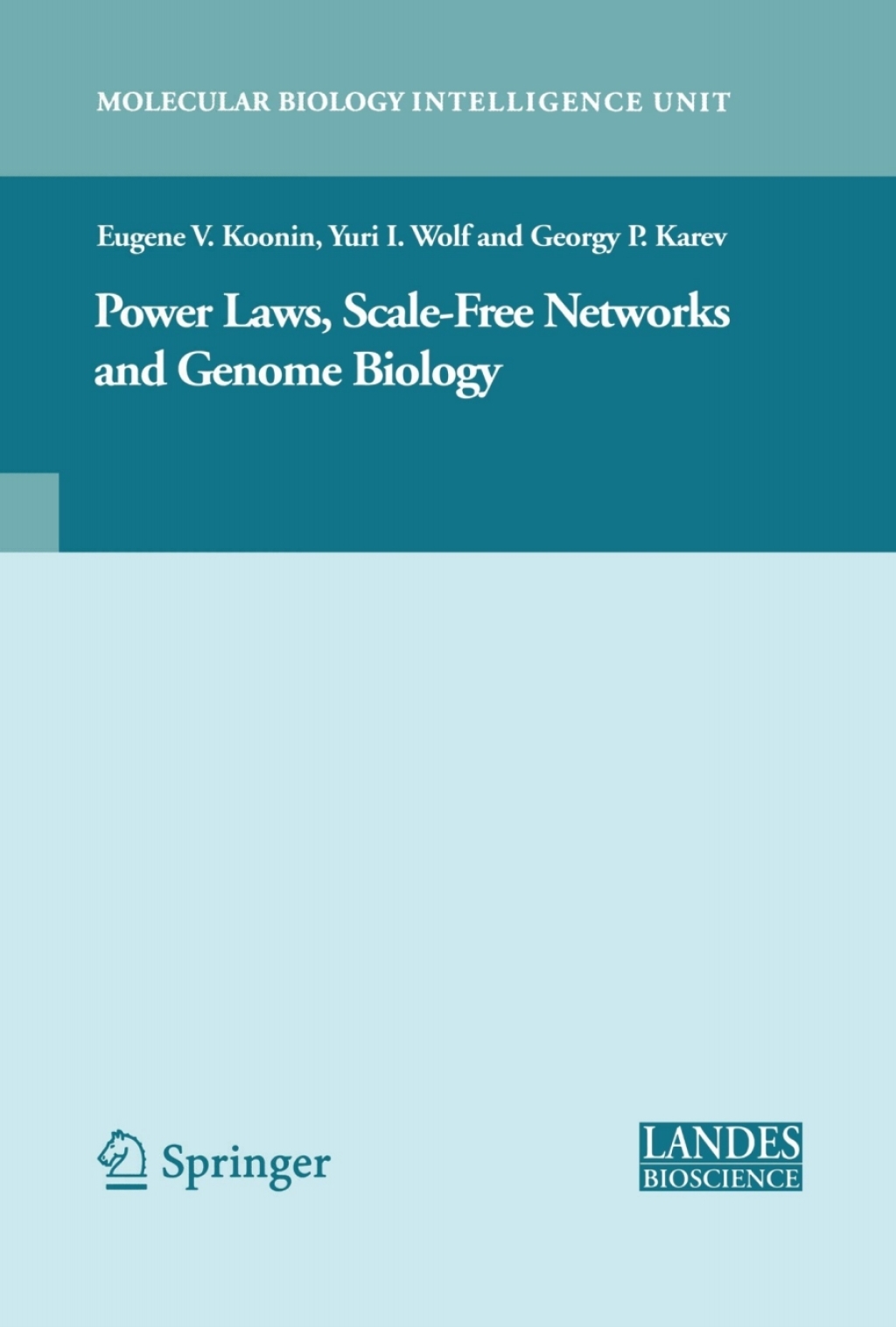 Power Laws, Scale-Free Networks and Genome Biology  â€“ PDF/EPUB Version Downloadable