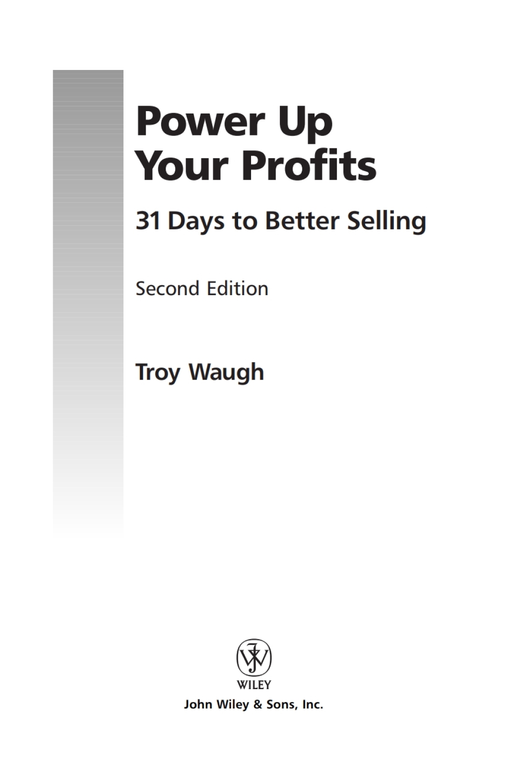 Power Up Your Profits 31 Days to Better Selling 2nd Edition â€“ PDF/EPUB Version Downloadable