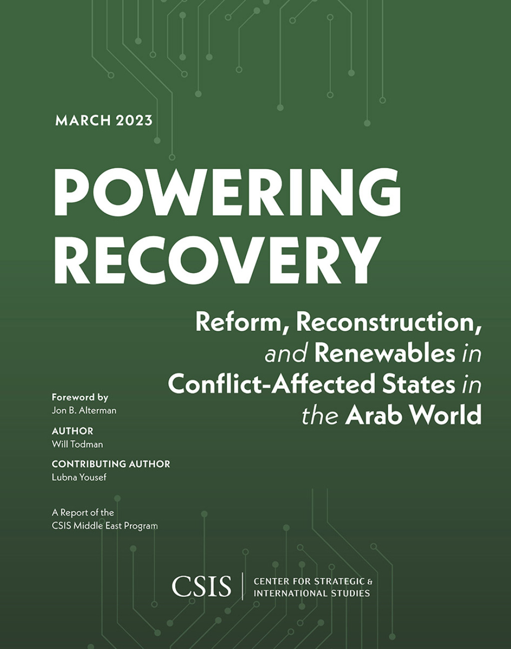 Powering Recovery Reform, Reconstruction, and Renewables in Conflict-Affected States in the Arab World 1st Edition â€“ PDF/EPUB Version Downloadable