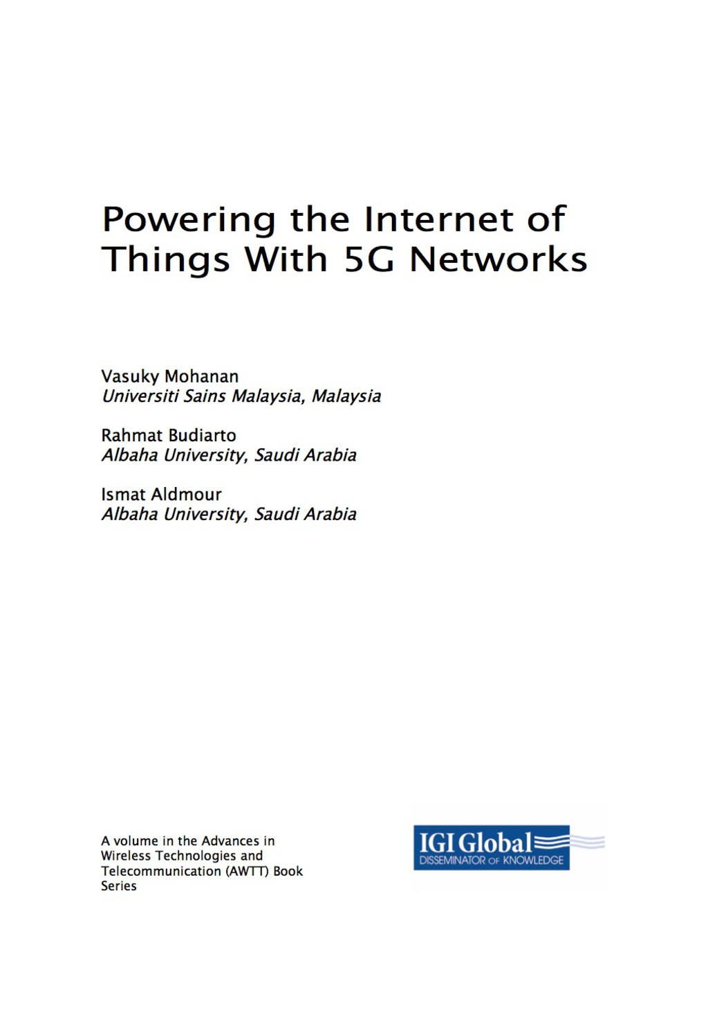 Powering the Internet of Things With 5G Networks  â€“ PDF/EPUB Version Downloadable