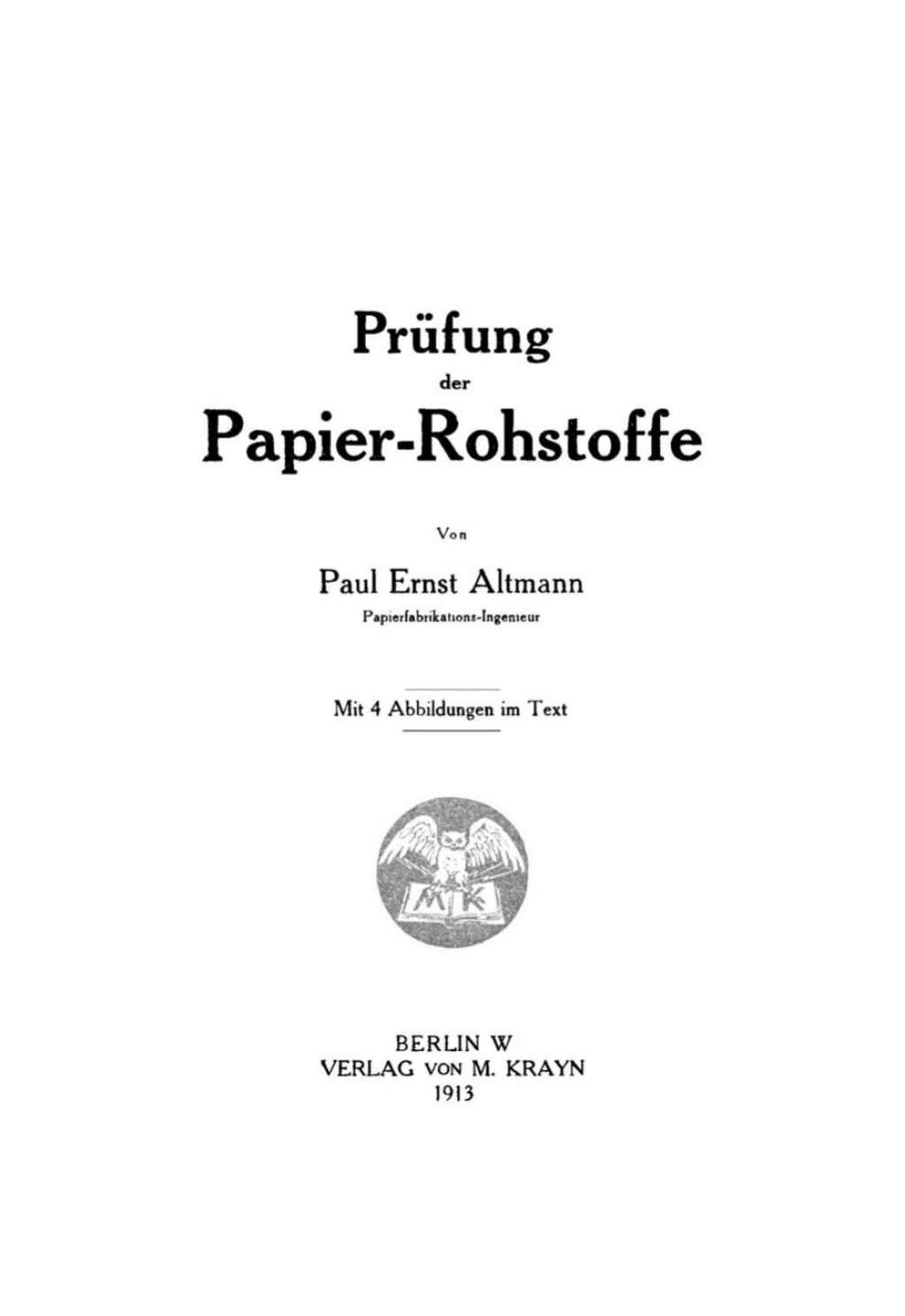 PrÃ¼fung Papier-Rohstoffe 1st Edition â€“ PDF/EPUB Version Downloadable