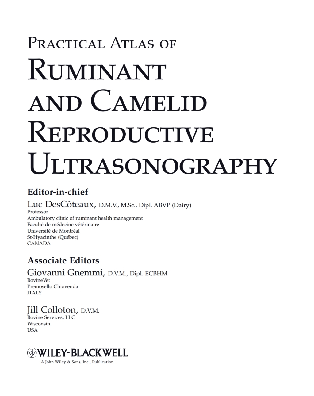 Practical Atlas of Ruminant and Camelid Reproductive Ultrasonography 1st Edition â€“ PDF/EPUB Version Downloadable