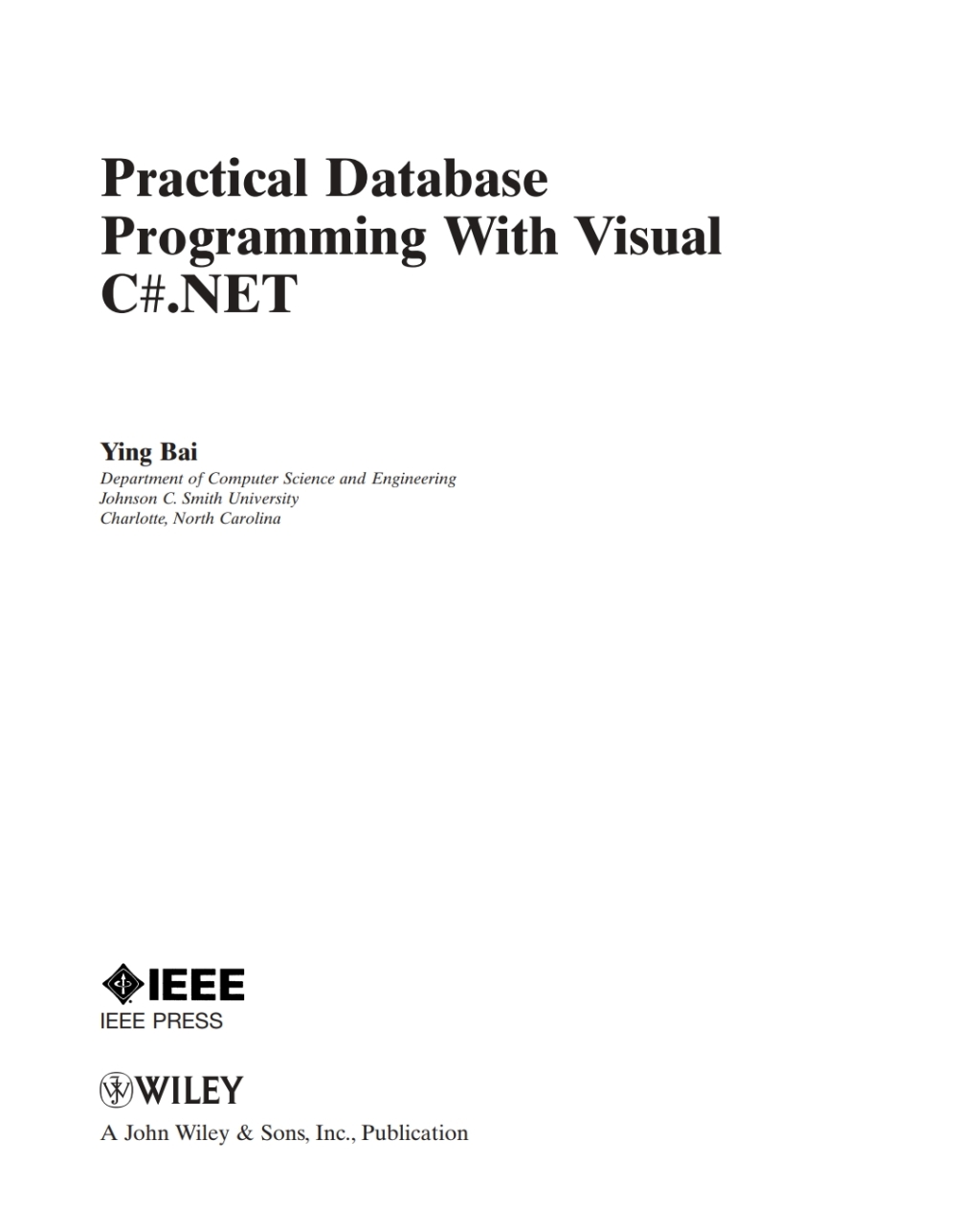 Practical Database Programming With Visual C#.NET 1st Edition â€“ PDF/EPUB Version Downloadable