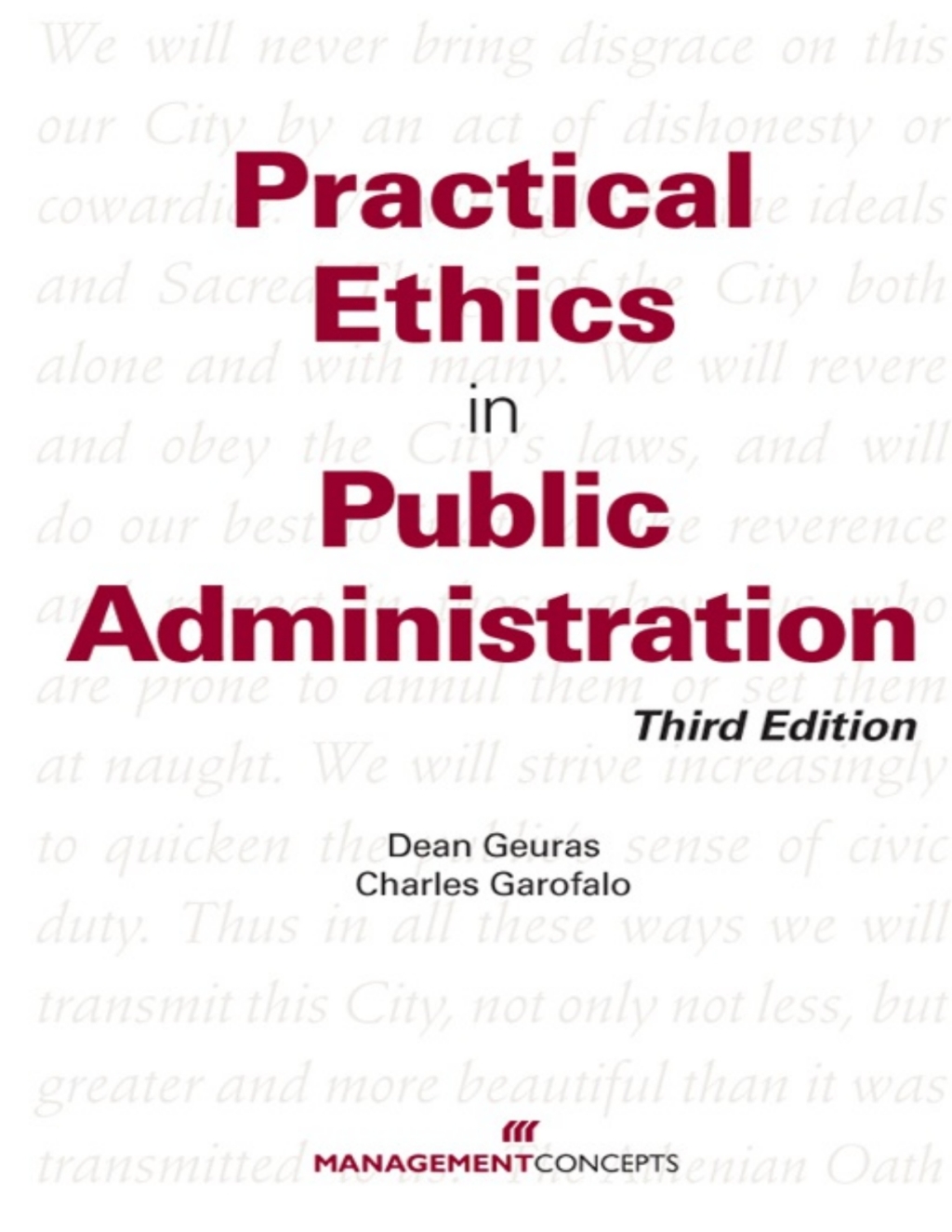 Practical Ethics In Public Administration 3rd Edition â€“ PDF/EPUB Version Downloadable