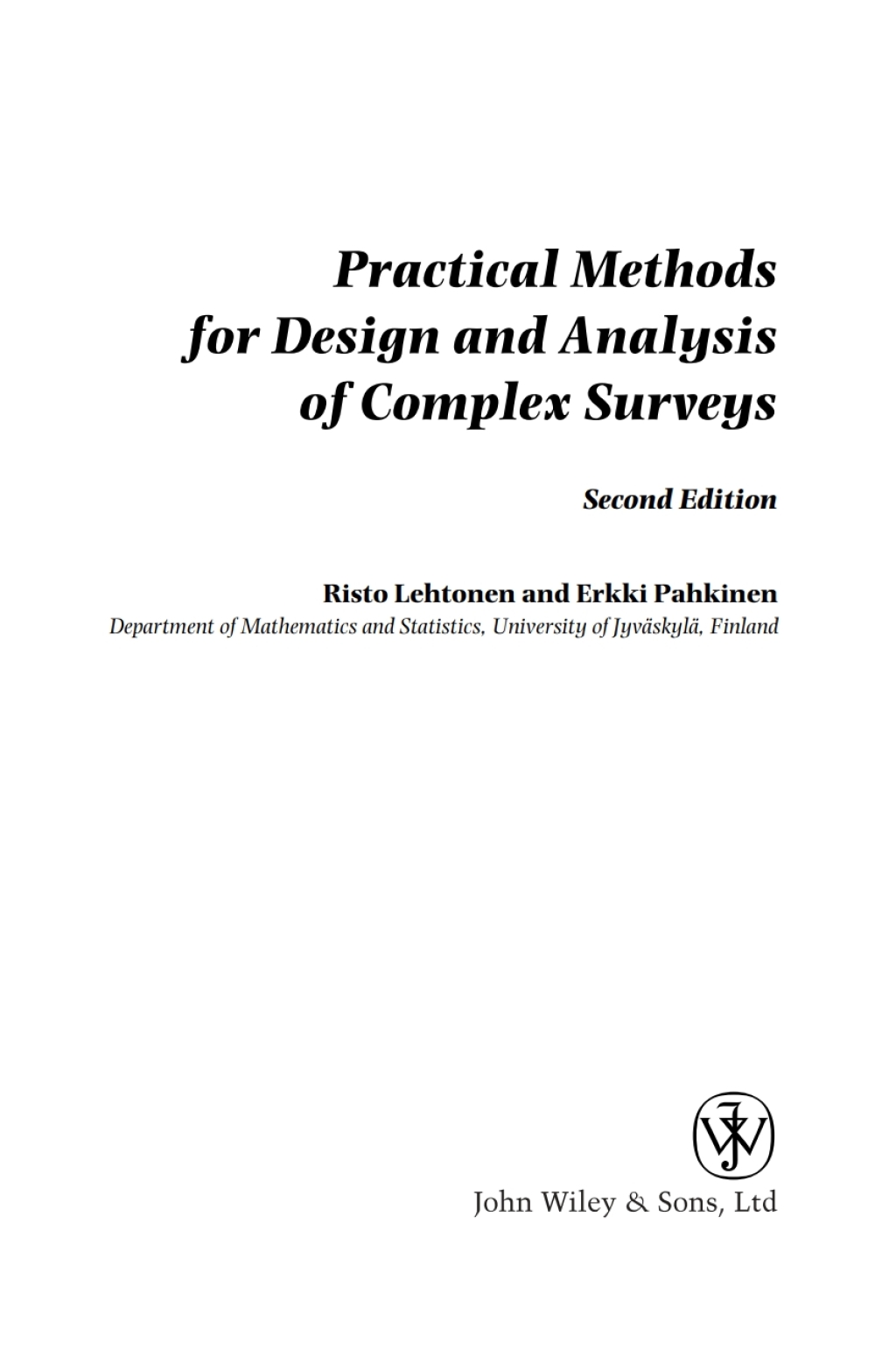 Practical Methods for Design and Analysis of Complex Surveys 2nd Edition â€“ PDF/EPUB Version Downloadable