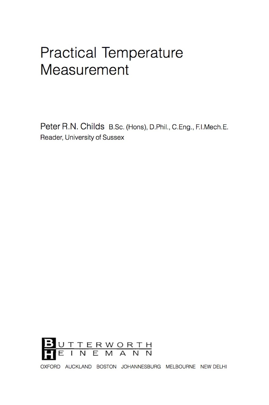 Practical Temperature Measurement  â€“ PDF/EPUB Version Downloadable