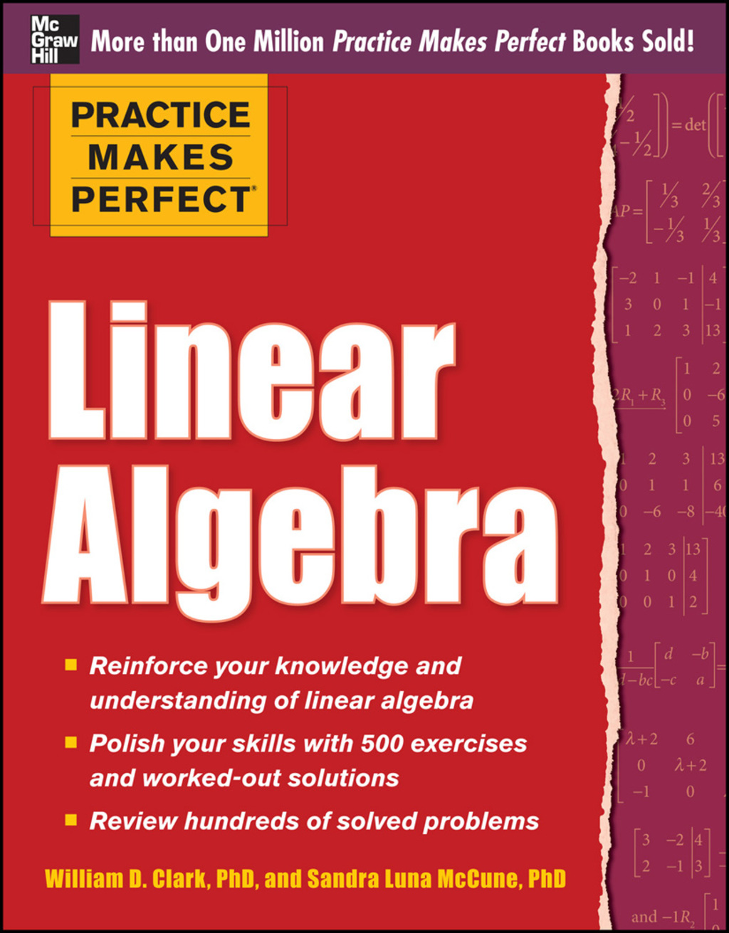 Practice Makes Perfect Linear Algebra (EBOOK) With 500 Exercises 1st Edition - (PDF/EPUB Version)