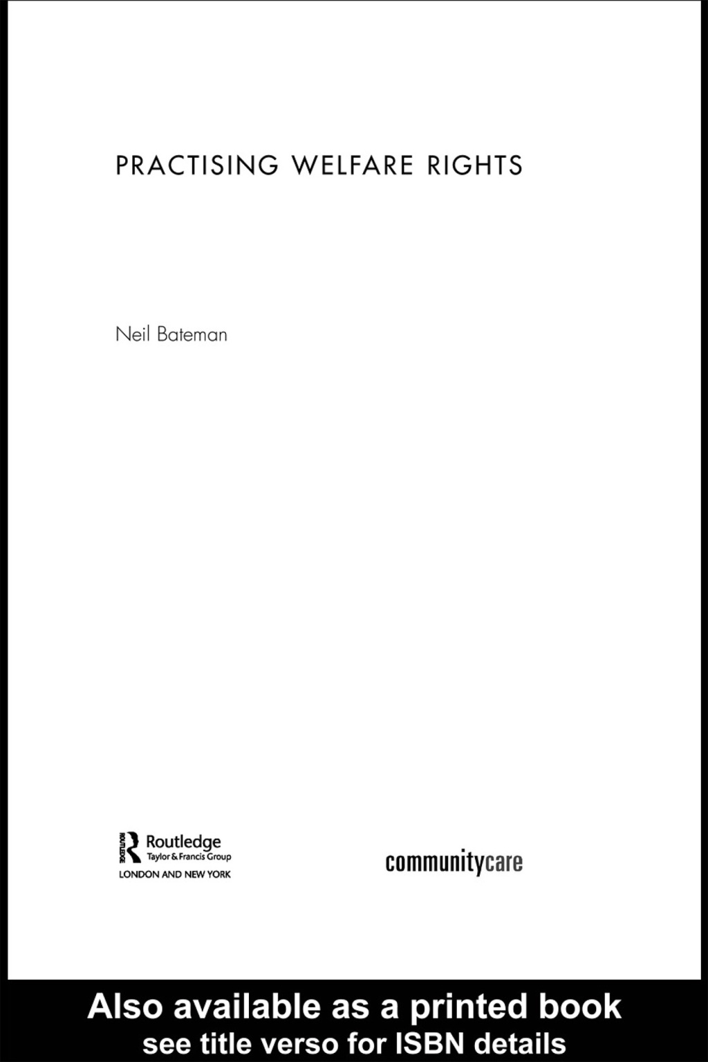 Practising Welfare Rights 1st Edition â€“ PDF/EPUB Version Downloadable