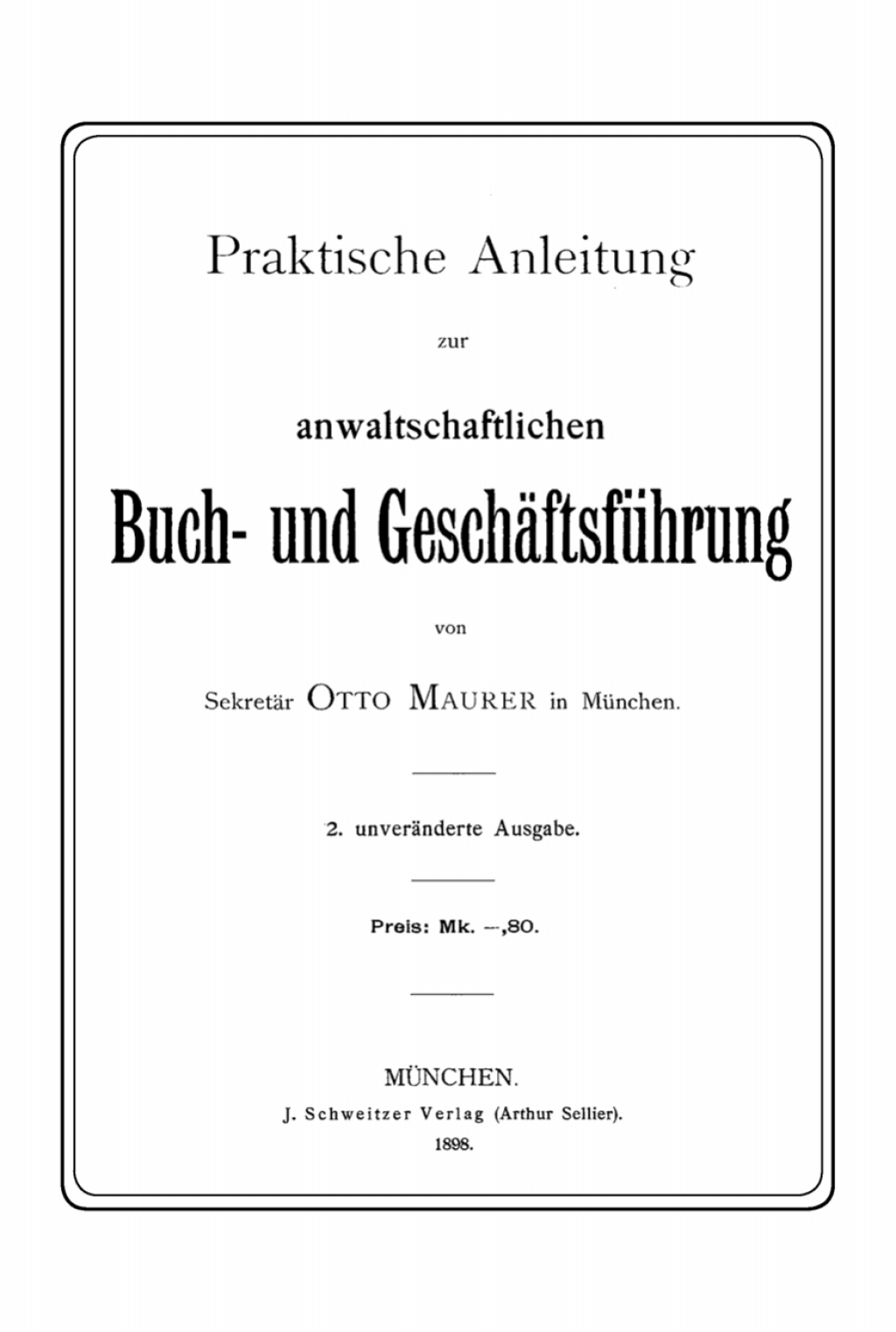 Praktische Anleitung anwaltschaftlichen Buch- und GeschÃ¤ftsfÃ¼hrung 2nd Edition â€“ PDF/EPUB Version Downloadable