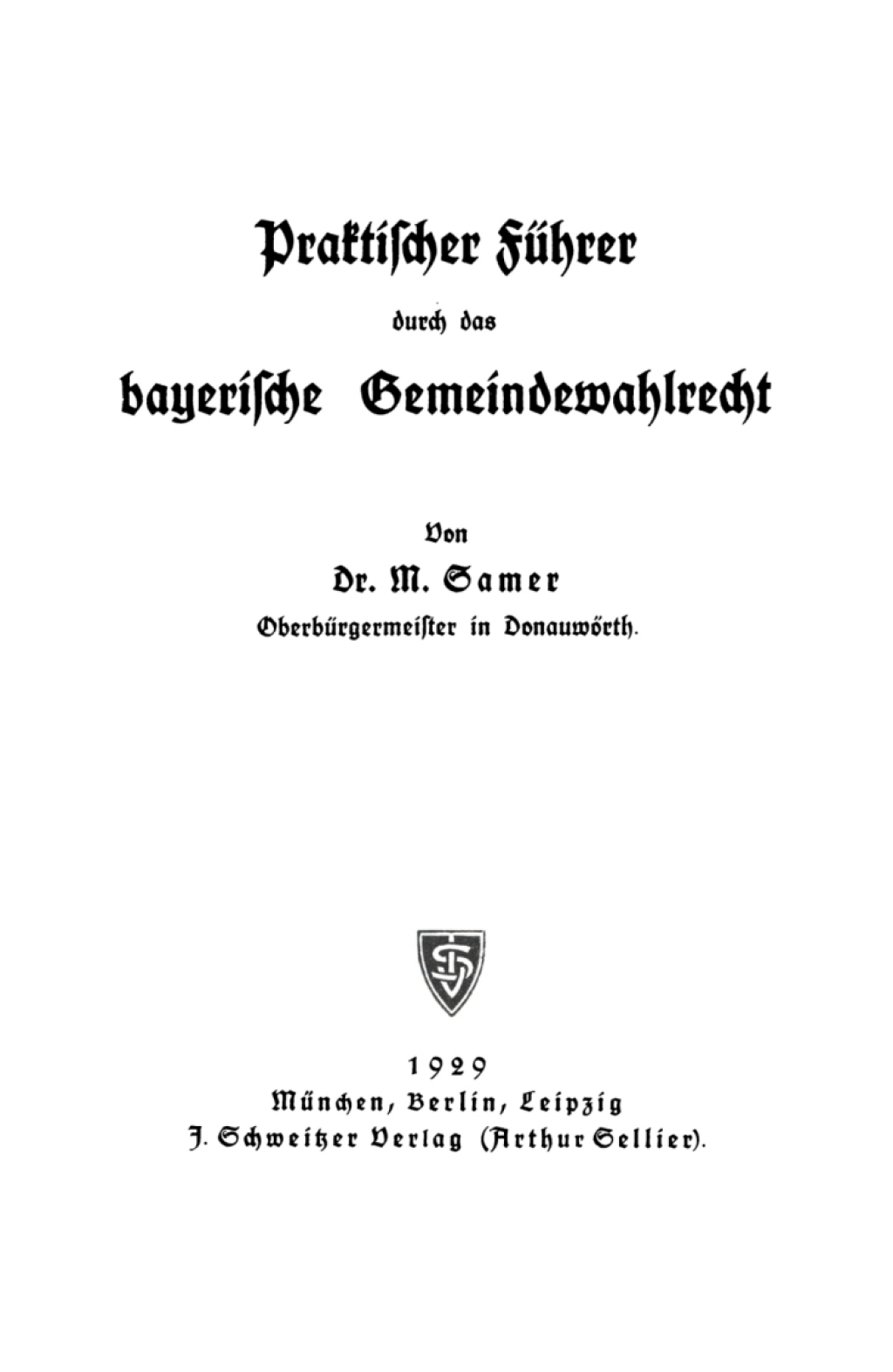 Praktischer FÃ¼hrer durch das bayerische Gemeindewahlrecht 1st Edition â€“ PDF/EPUB Version Downloadable