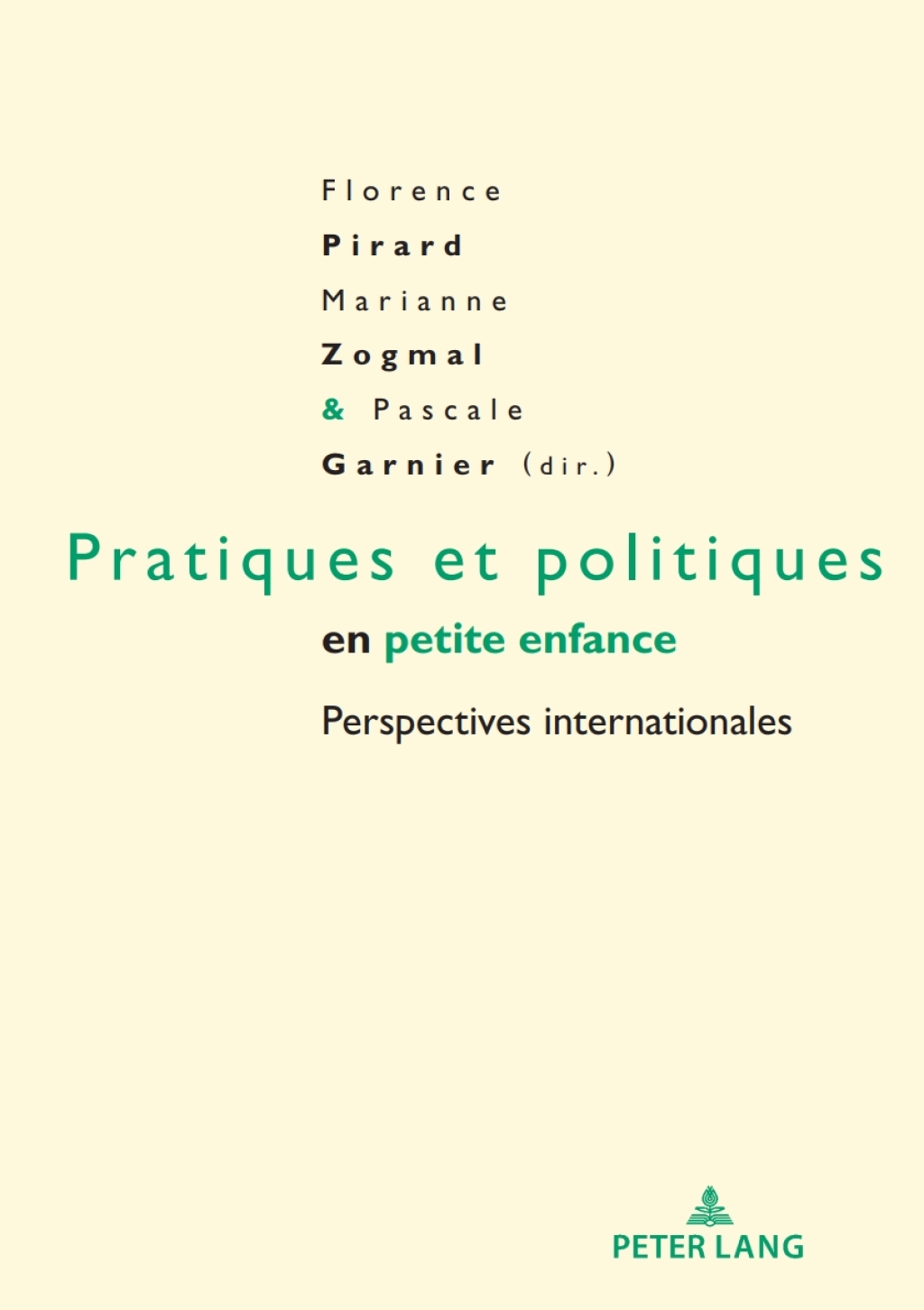 Pratiques et politiques en petite enfance Perspectives internationales 1st Edition â€“ PDF/EPUB Version Downloadable