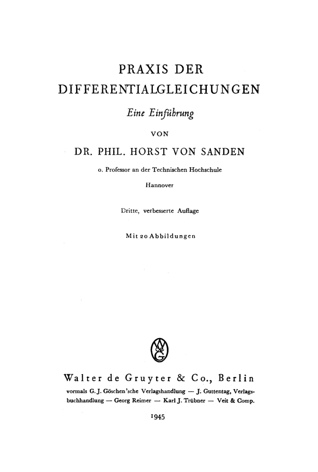 Praxis der Differentialgleichungen Eine EinfÃ¼hrung 3rd Edition â€“ PDF/EPUB Version Downloadable