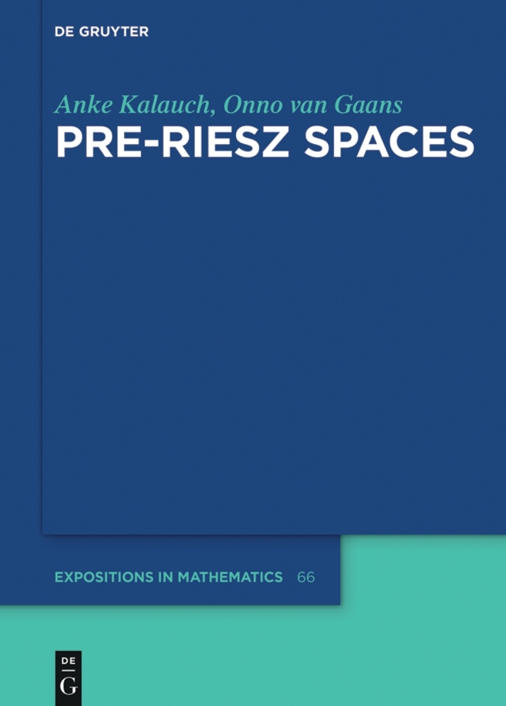 Pre-Riesz Spaces 1st Edition â€“ PDF/EPUB Version Downloadable