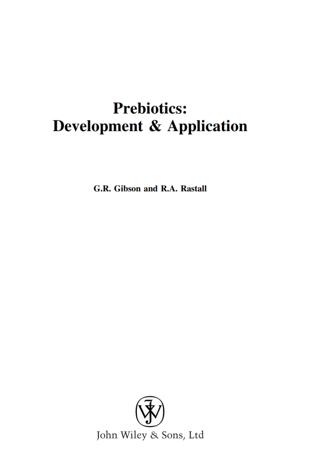 Prebiotics Development and Application 1st Edition â€“ PDF/EPUB Version Downloadable