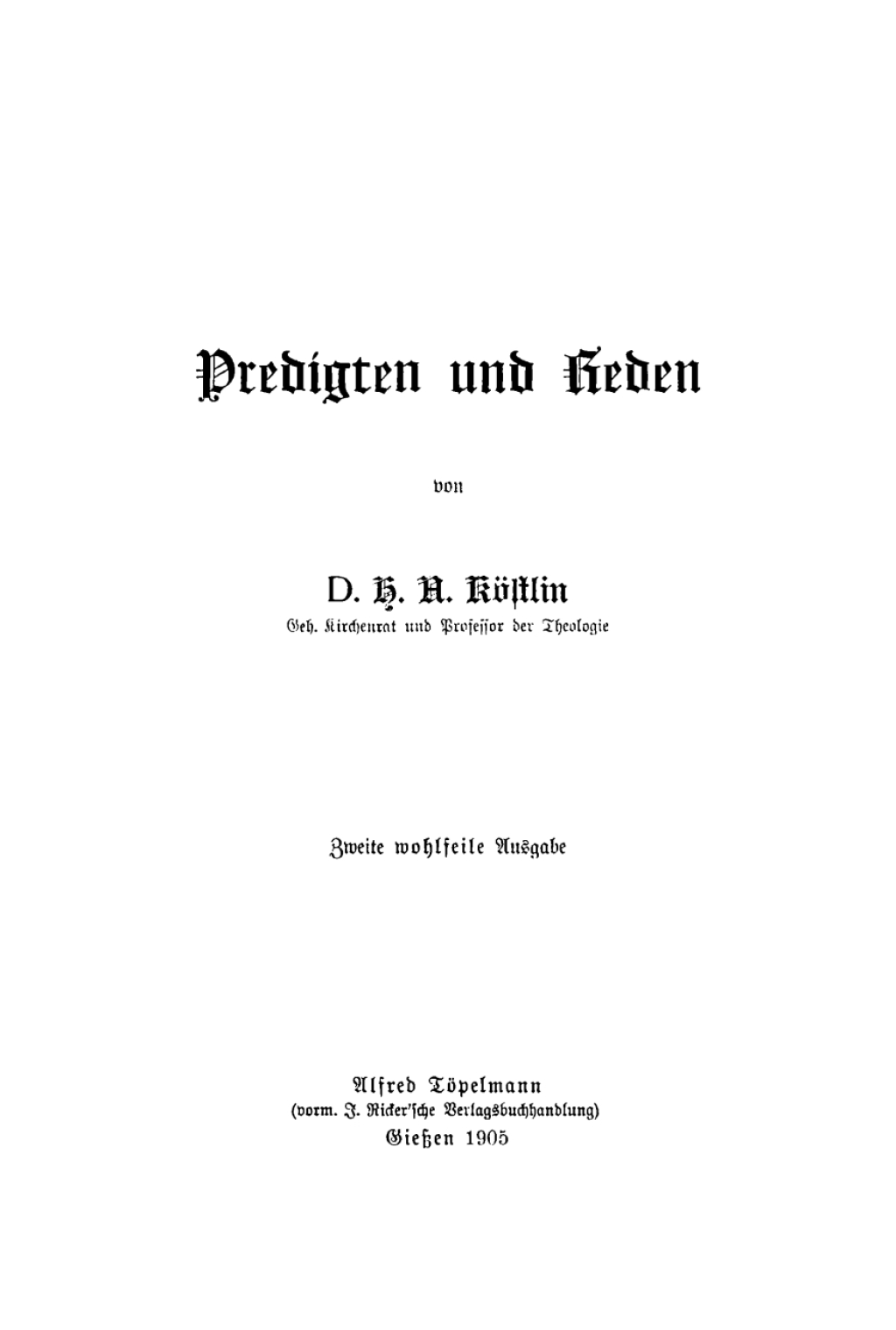 Predigten und Reden 2nd Edition â€“ PDF/EPUB Version Downloadable