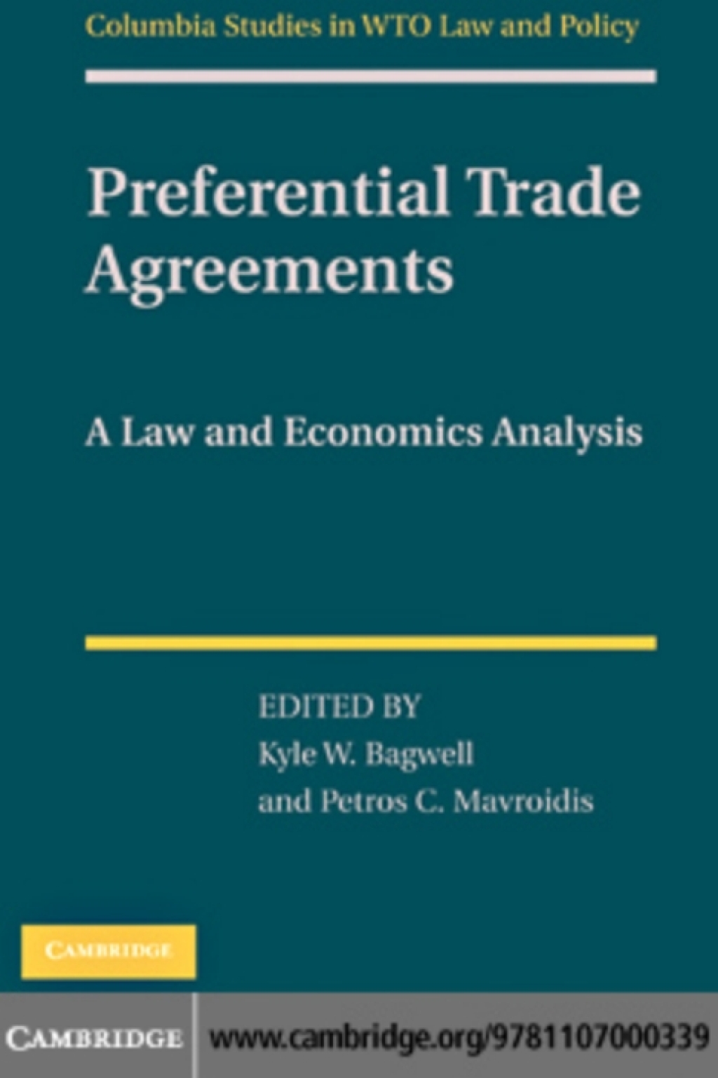 Preferential Trade Agreements A Law and Economics Analysis  â€“ PDF/EPUB Version Downloadable