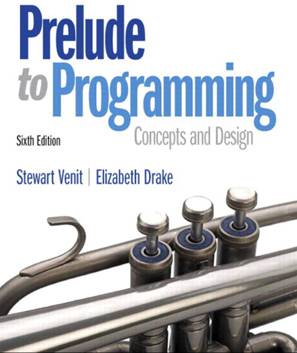 Prelude to Programming 6th Edition â€“ PDF/EPUB Version Downloadable