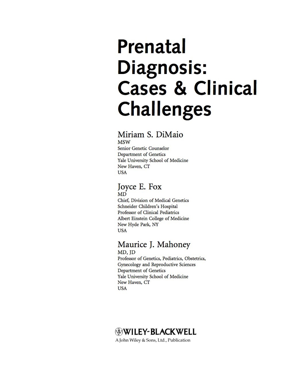 Prenatal Diagnosis: Cases and Clinical Challenges 1st Edition â€“ PDF/EPUB Version Downloadable