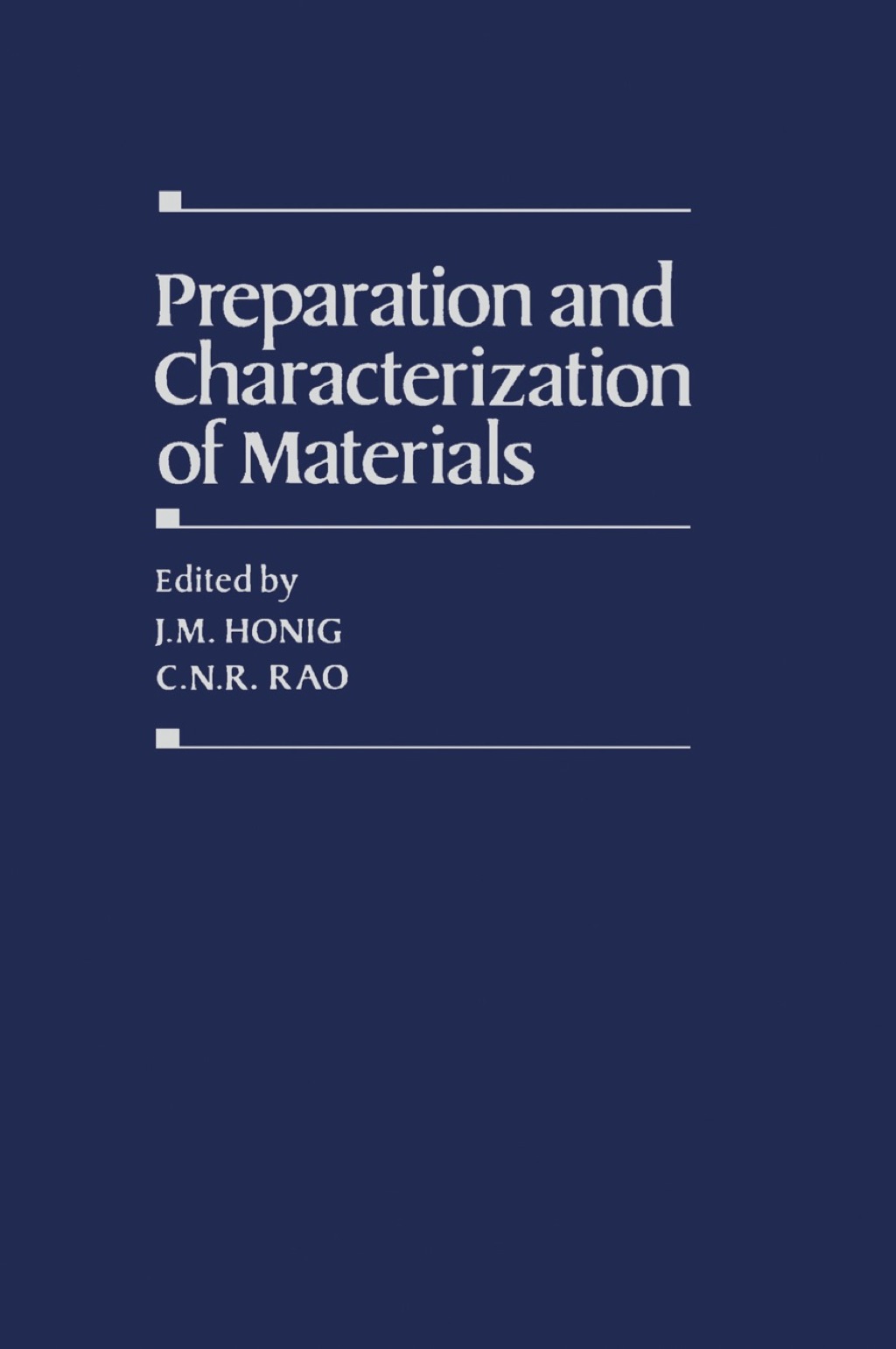 Preparation and Characterization of Materials 1st Edition â€“ PDF/EPUB Version Downloadable