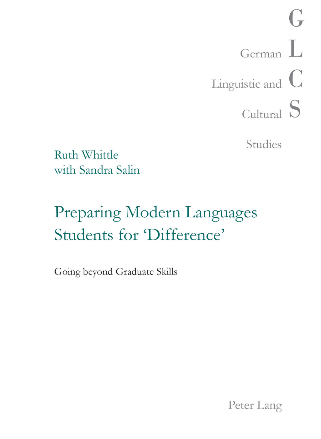 Preparing Modern Languages Students for 'Difference' Going beyond Graduate Skills 1st Edition â€“ PDF/EPUB Version Downloadable