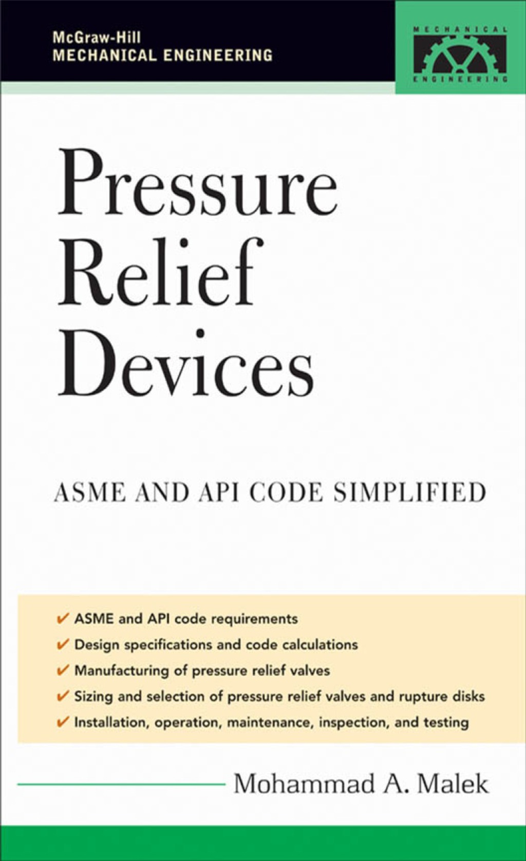 Pressure Relief Devices ASME and API Code Simplified 1st Edition â€“ PDF/EPUB Version Downloadable