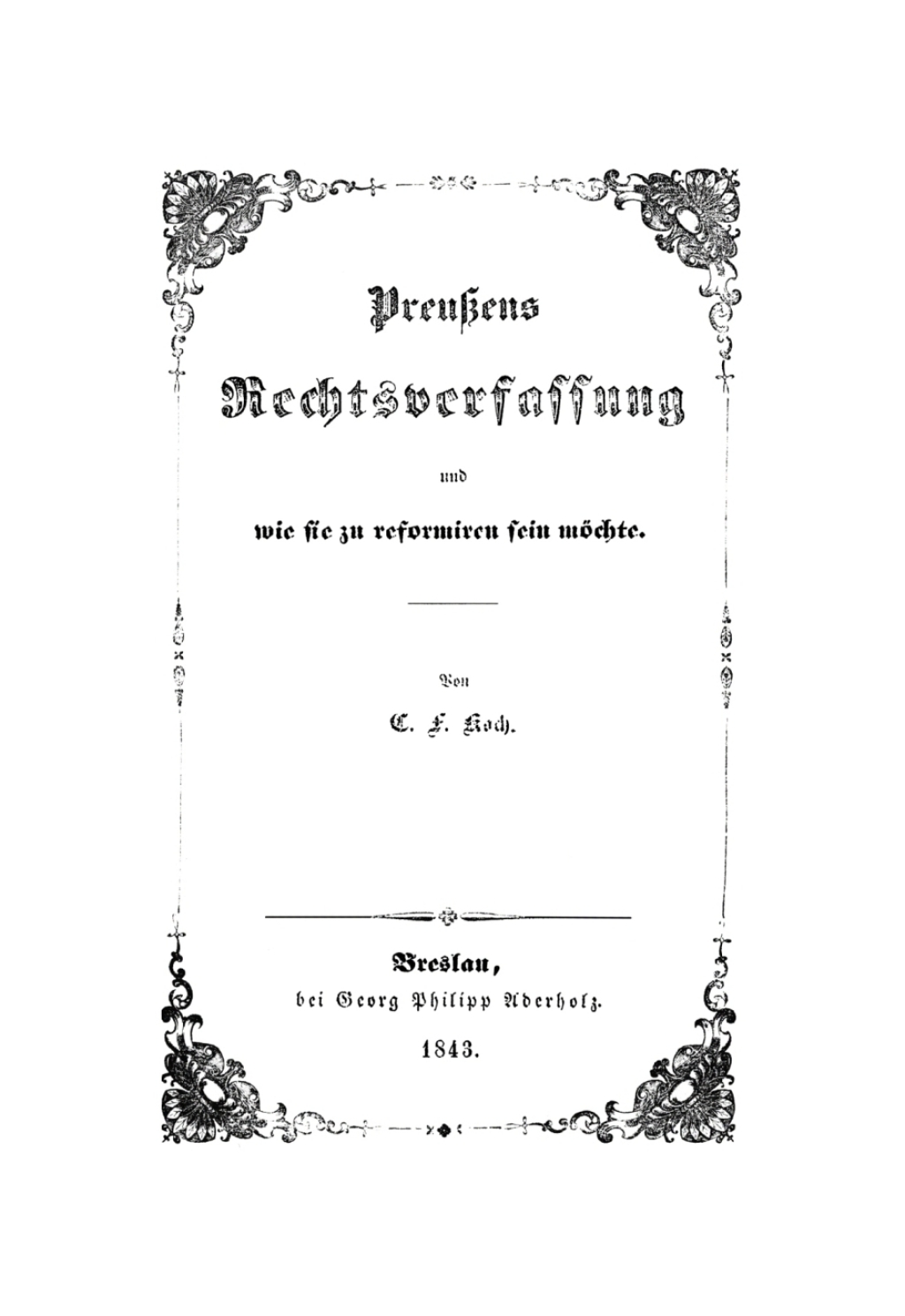 PreuÃŸens Rechtsverfassung und wie sie reformieren sein mÃ¶chte 1st Edition â€“ PDF/EPUB Version Downloadable