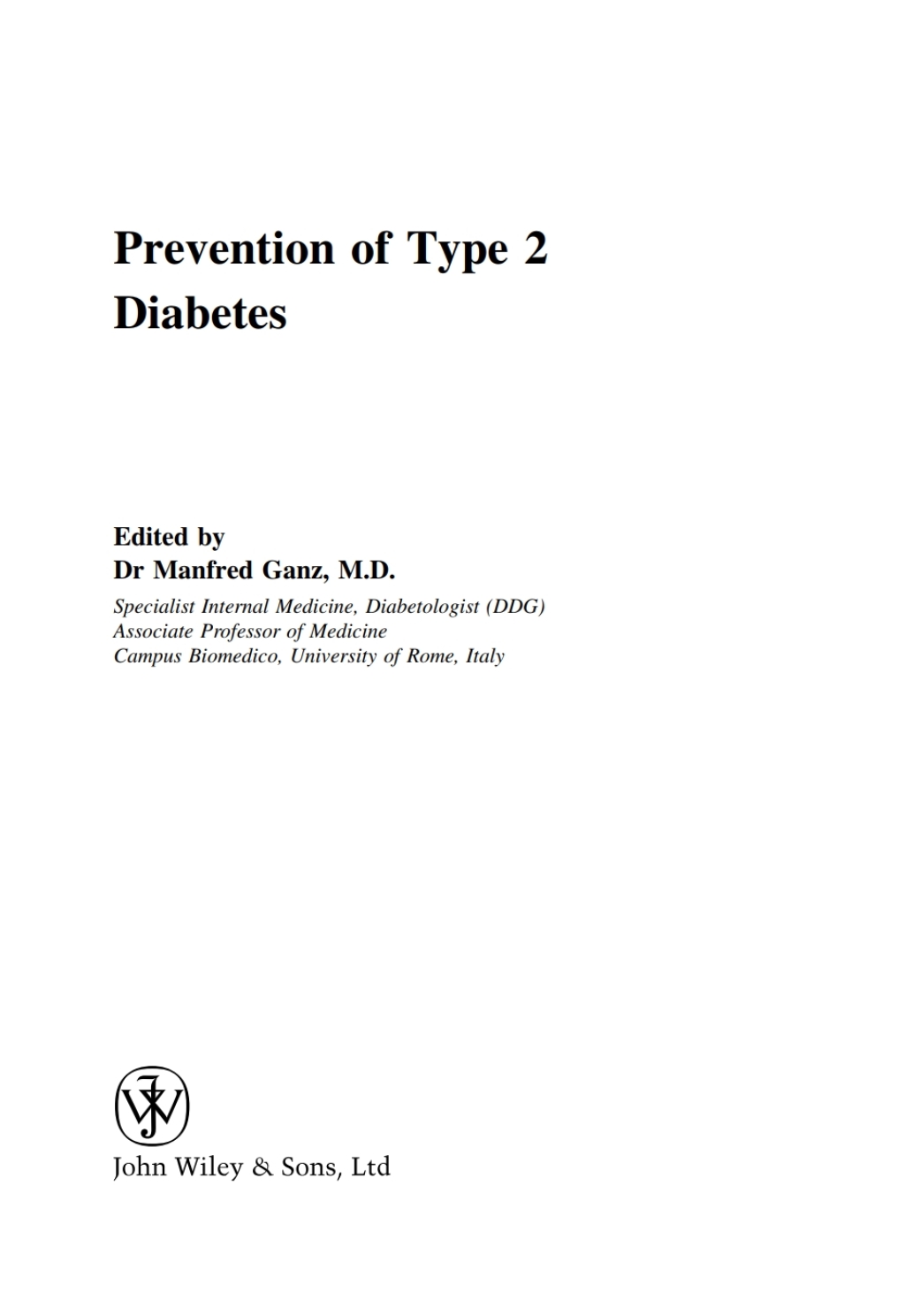 Prevention of Type 2 Diabetes 1st Edition â€“ PDF/EPUB Version Downloadable