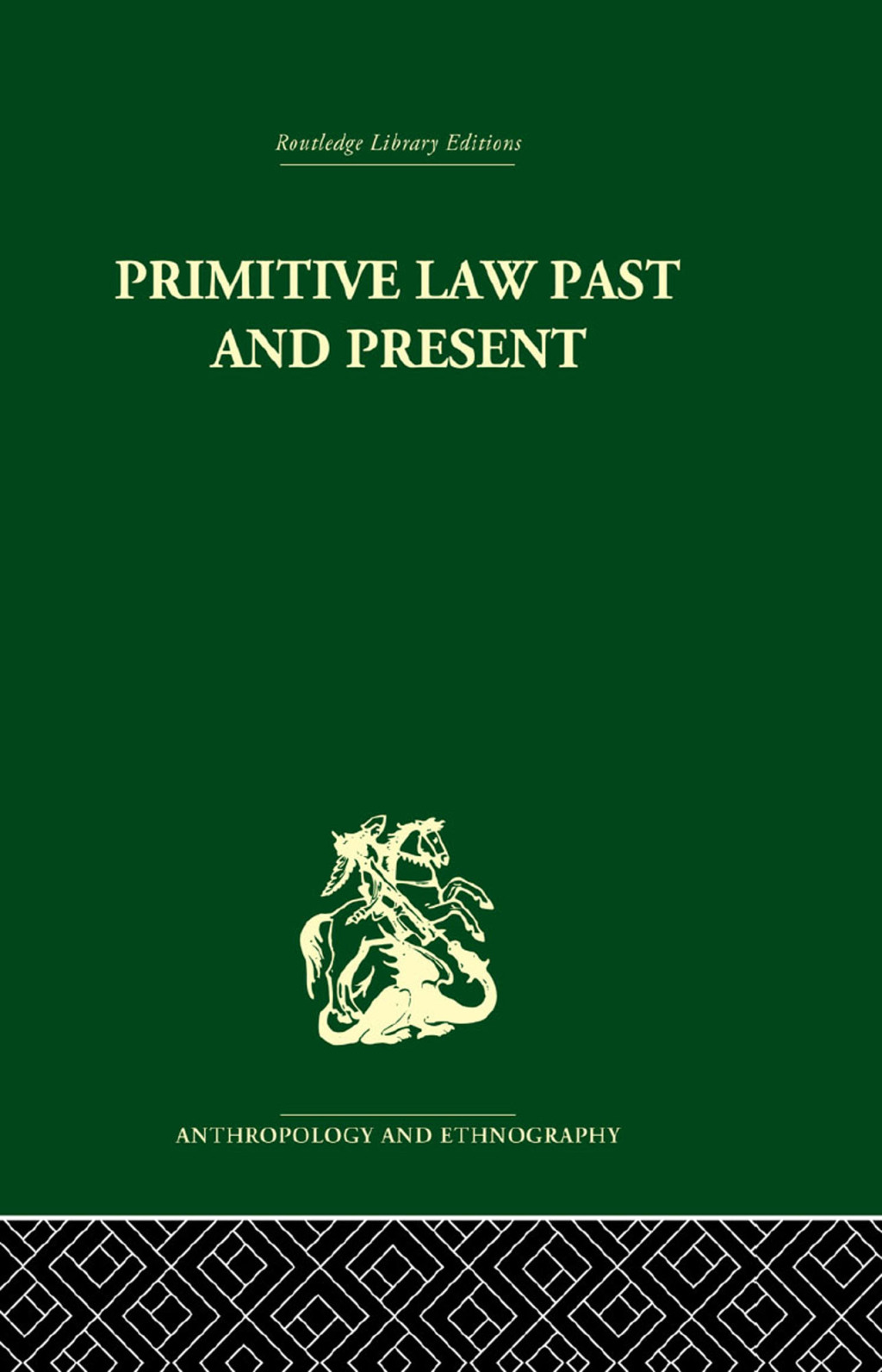 Primitive Law, Past and Present 1st Edition â€“ PDF/EPUB Version Downloadable