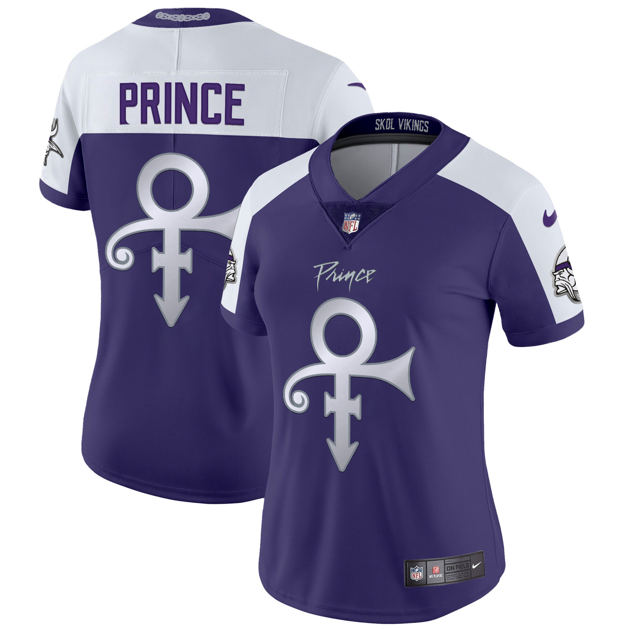 Prince Women's Minnesota Vikings 2024 Prince Vapor Limited Purple Alternate Jersey - All Stitched