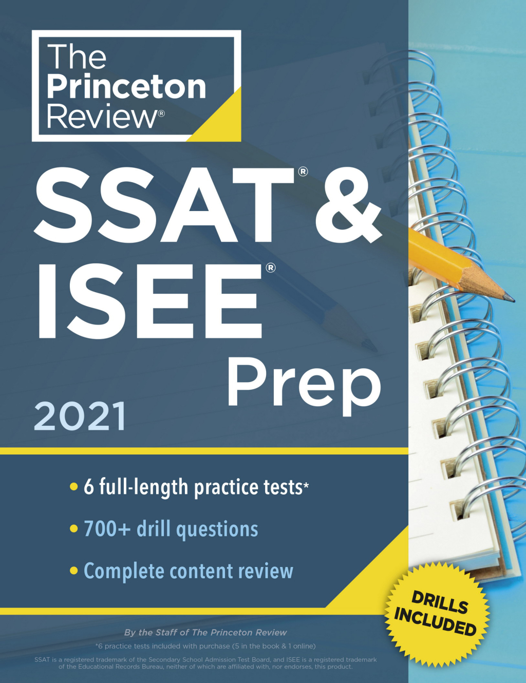 Princeton Review SSAT & ISEE Prep, 2021 6 Practice Tests + Review & Techniques + Drills - (PDF/EPUB Version)
