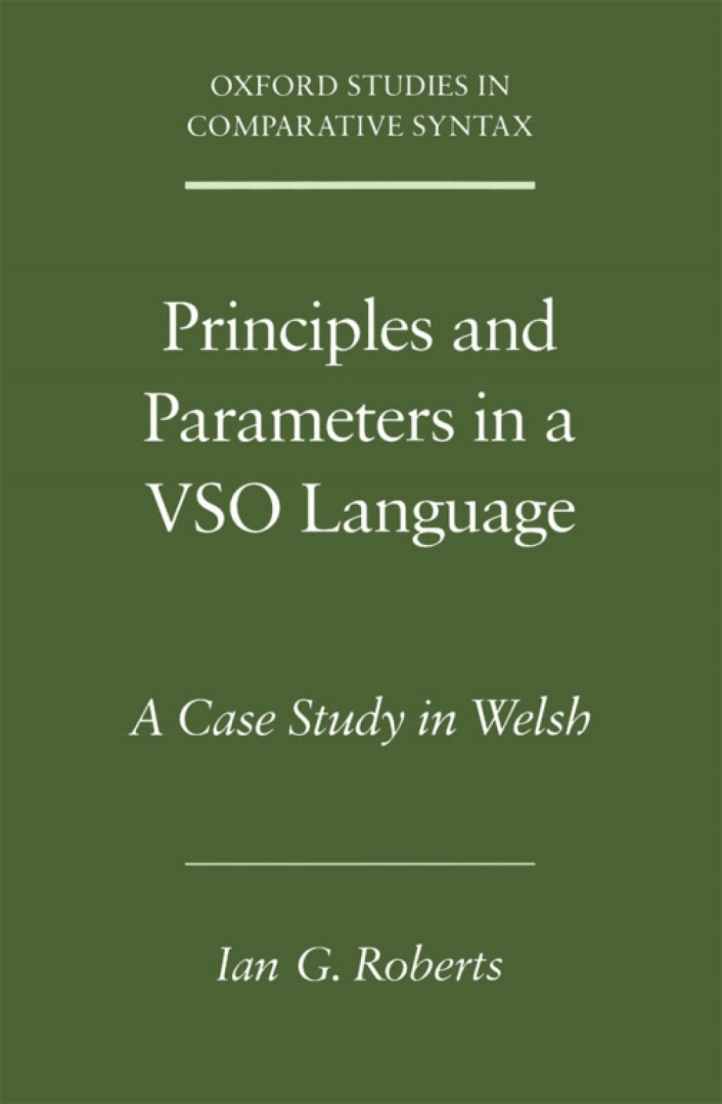 Principles and Parameters in a VSO Language A Case Study in Welsh  â€“ PDF/EPUB Version Downloadable