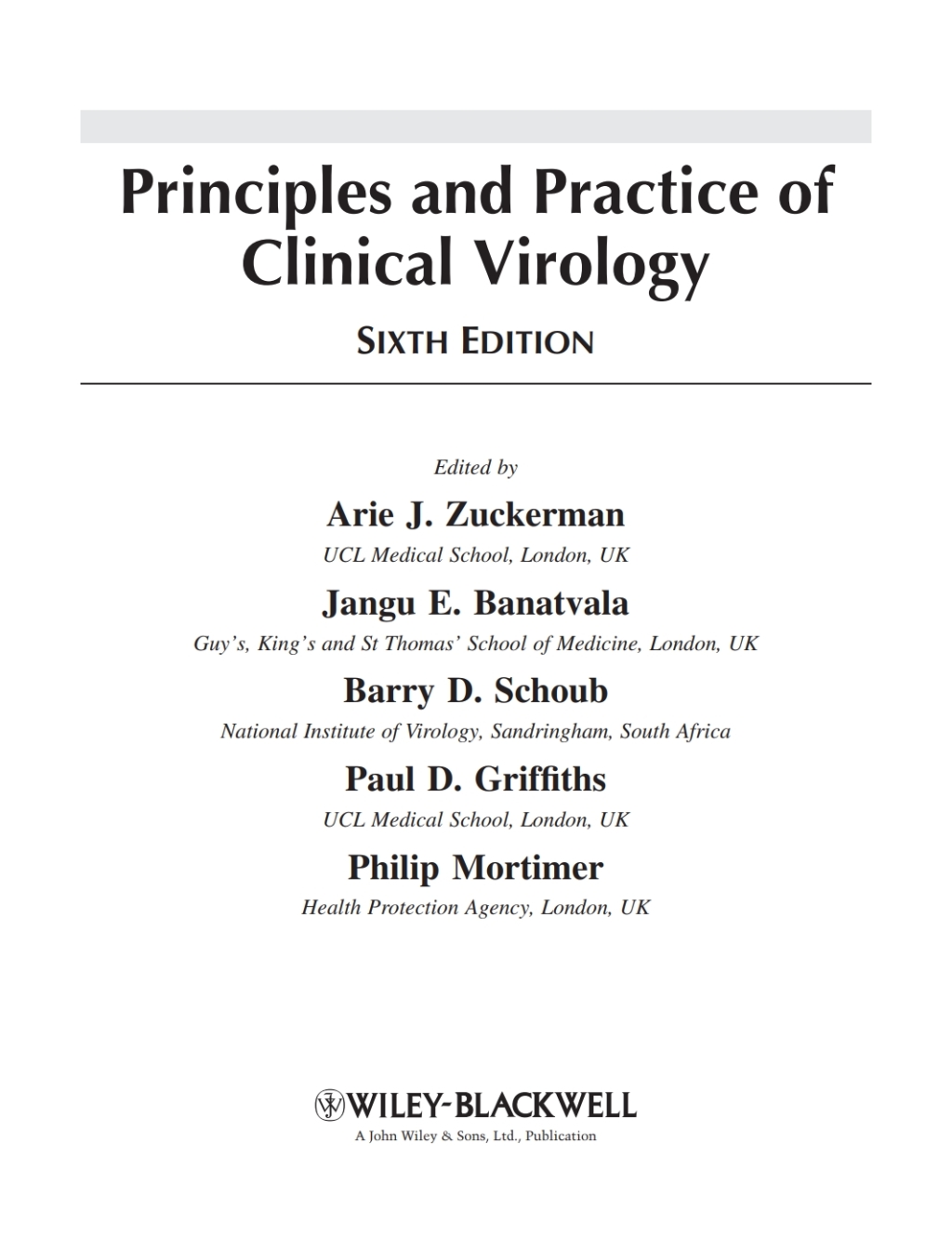 Principles and Practice of Clinical Virology 6th Edition â€“ PDF/EPUB Version Downloadable
