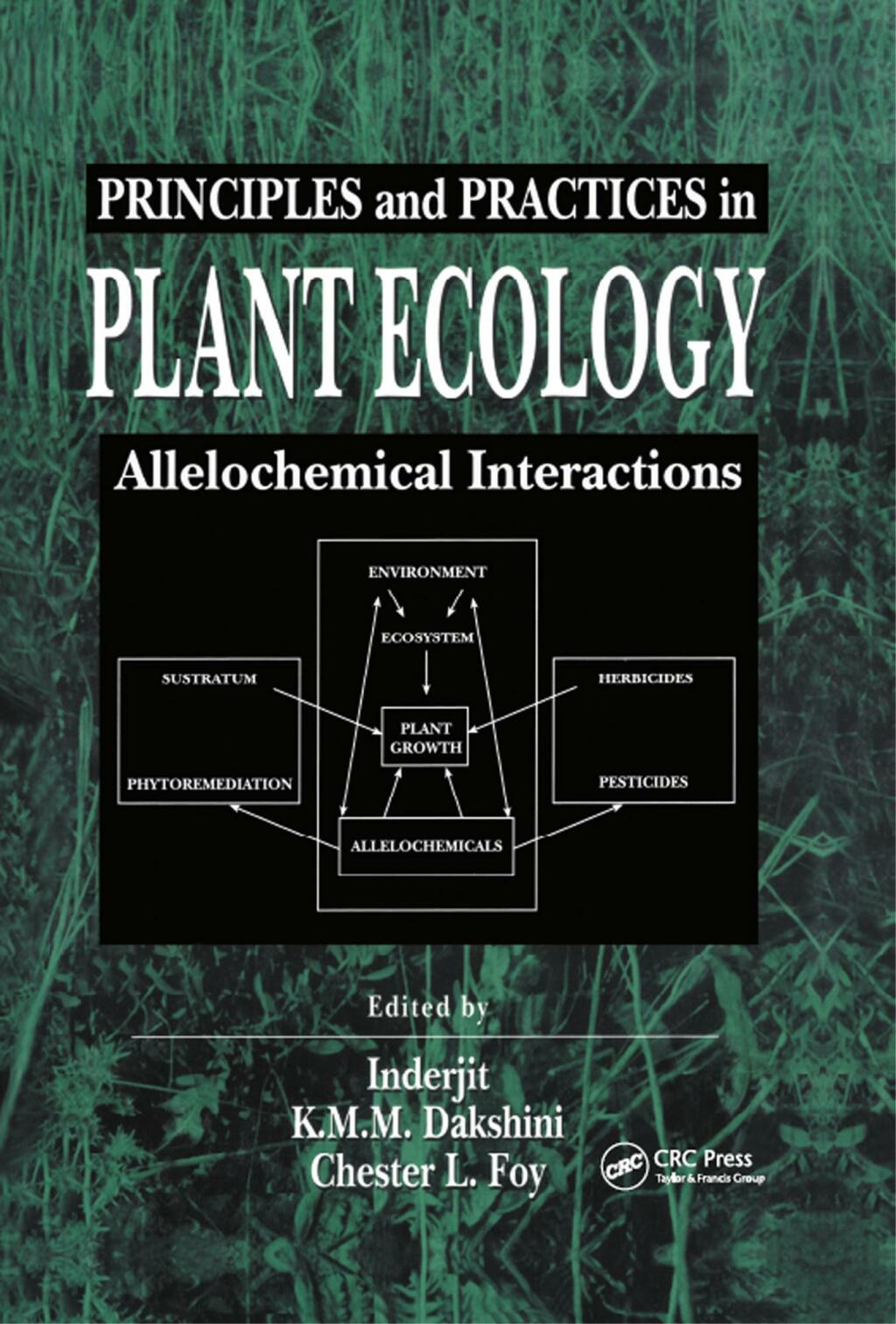 Principles and Practices in Plant Ecology Allelochemical Interactions 1st Edition â€“ PDF/EPUB Version Downloadable