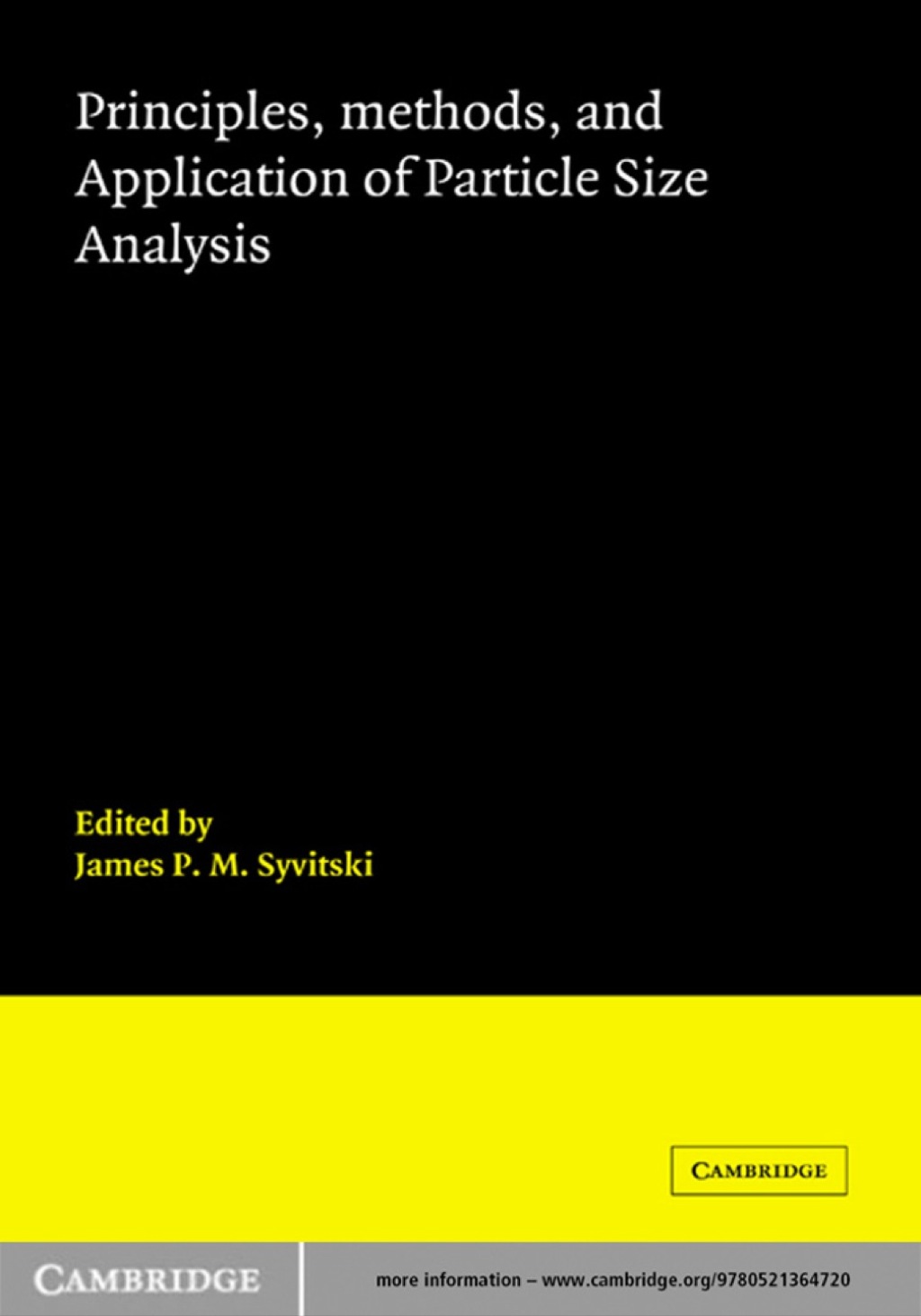 Principles, Methods and Application of Particle Size Analysis 1st Edition â€“ PDF/EPUB Version Downloadable