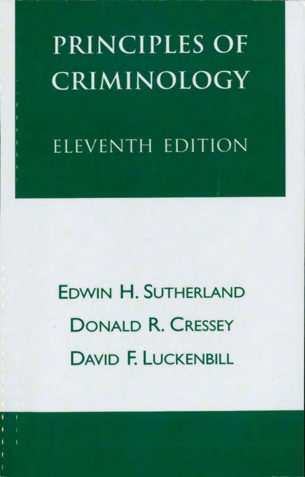 Principles of Criminology 11th Edition â€“ PDF/EPUB Version Downloadable
