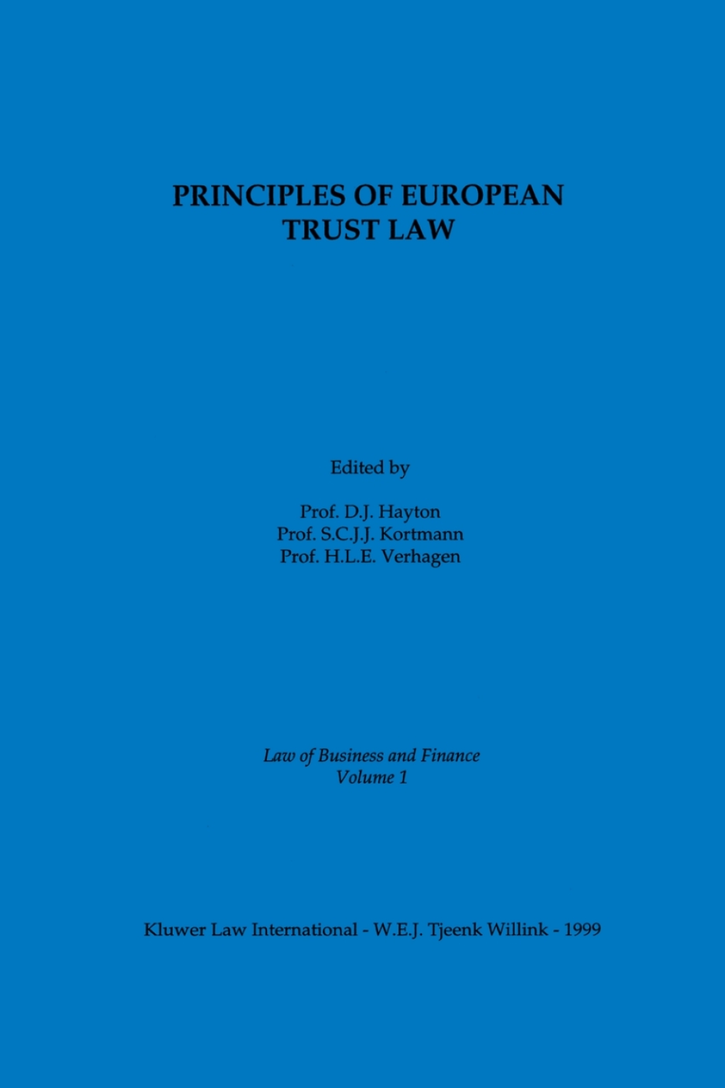 Principles of European Trust Law 1st Edition â€“ PDF/EPUB Version Downloadable