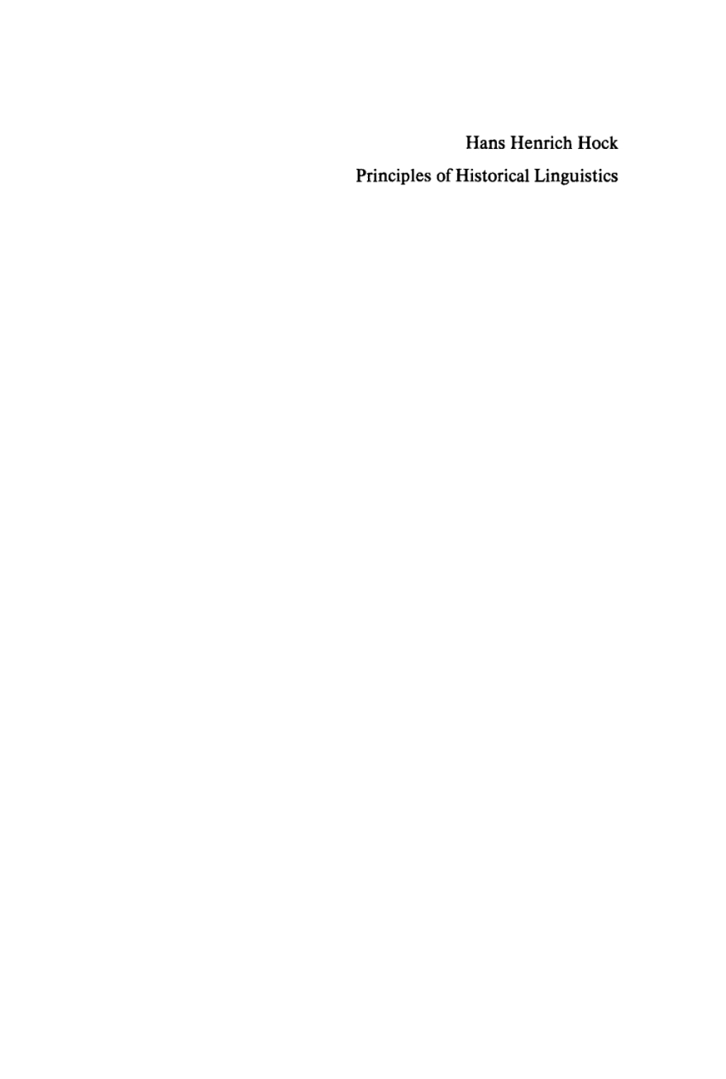 Principles of Historical Linguistics 1st Edition â€“ PDF/EPUB Version Downloadable