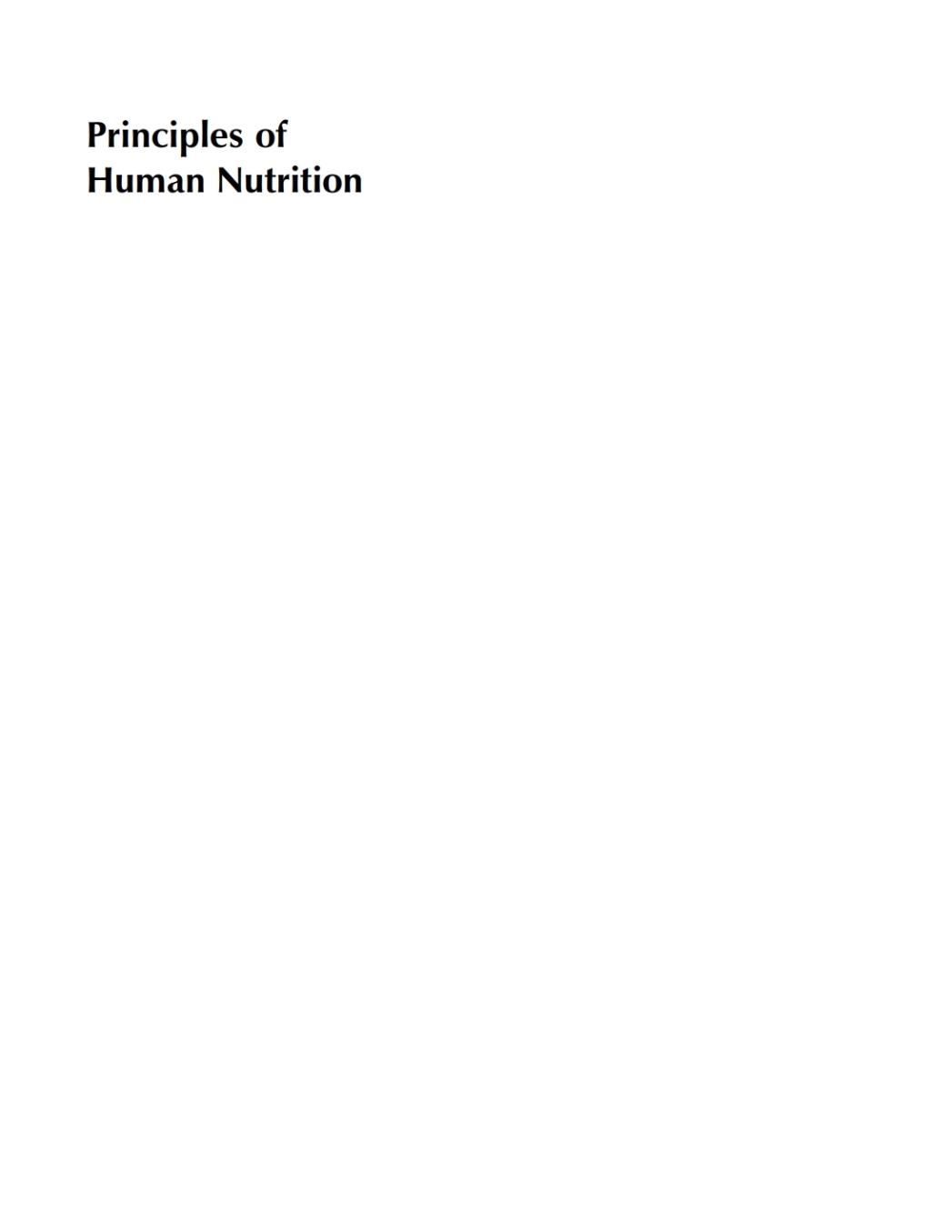Principles of Human Nutrition 2nd Edition â€“ PDF/EPUB Version Downloadable