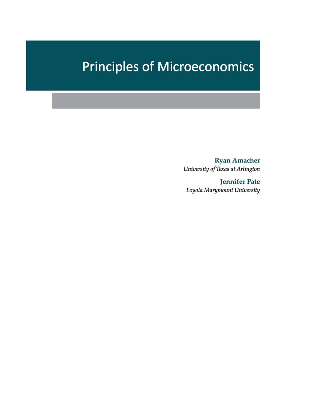 Principles of Microeconomics 1st Edition â€“ PDF/EPUB Version Downloadable