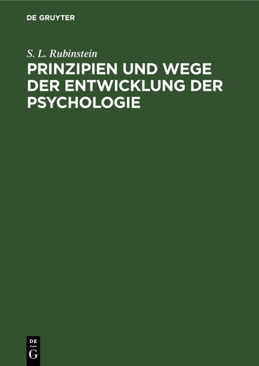 Prinzipien und Wege der Entwicklung der Psychologie 2nd Edition â€“ PDF/EPUB Version Downloadable